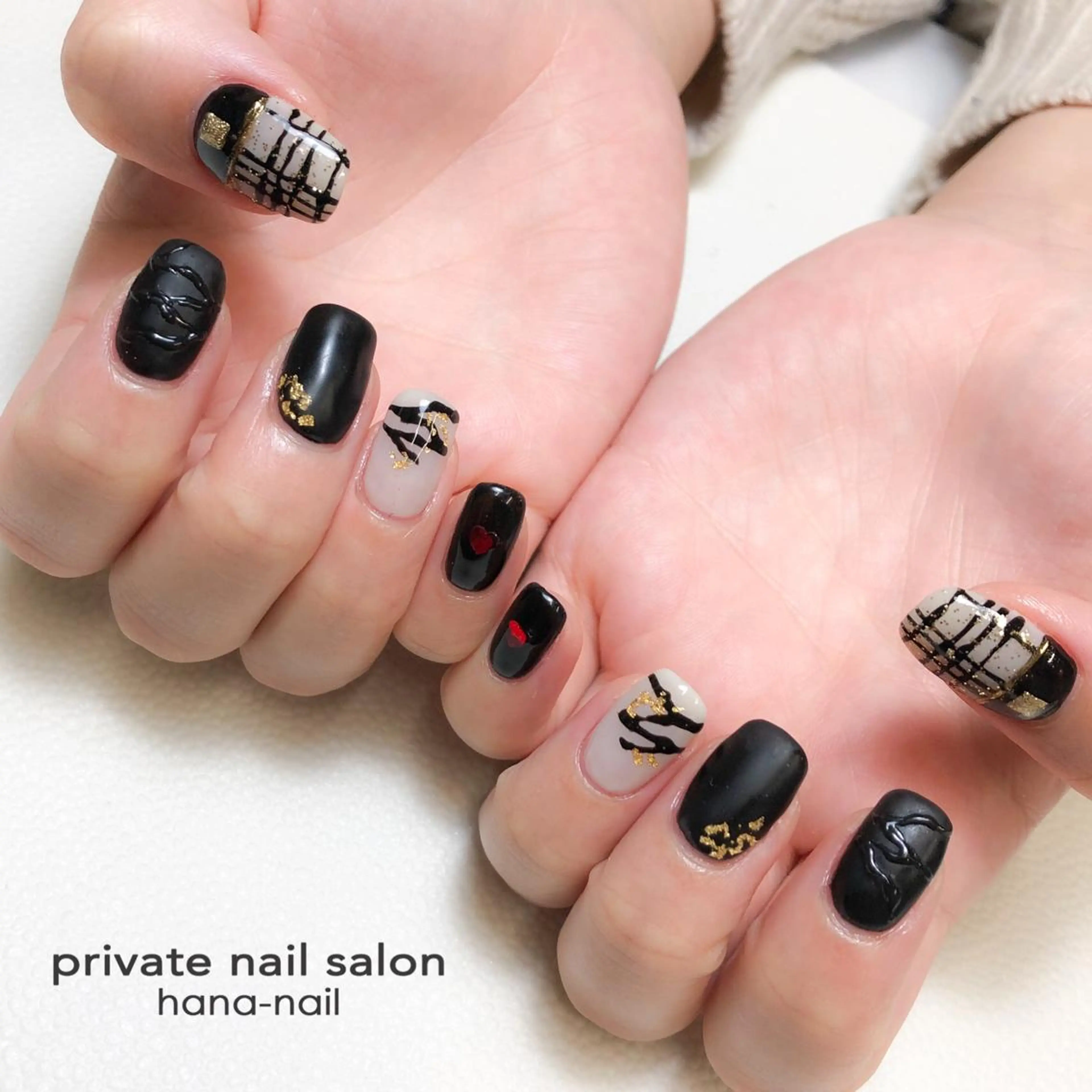 ネイル ワンカラーネイル HANA-NAILハナネイル福山所属・Kao hana-nailのネイルデザイン