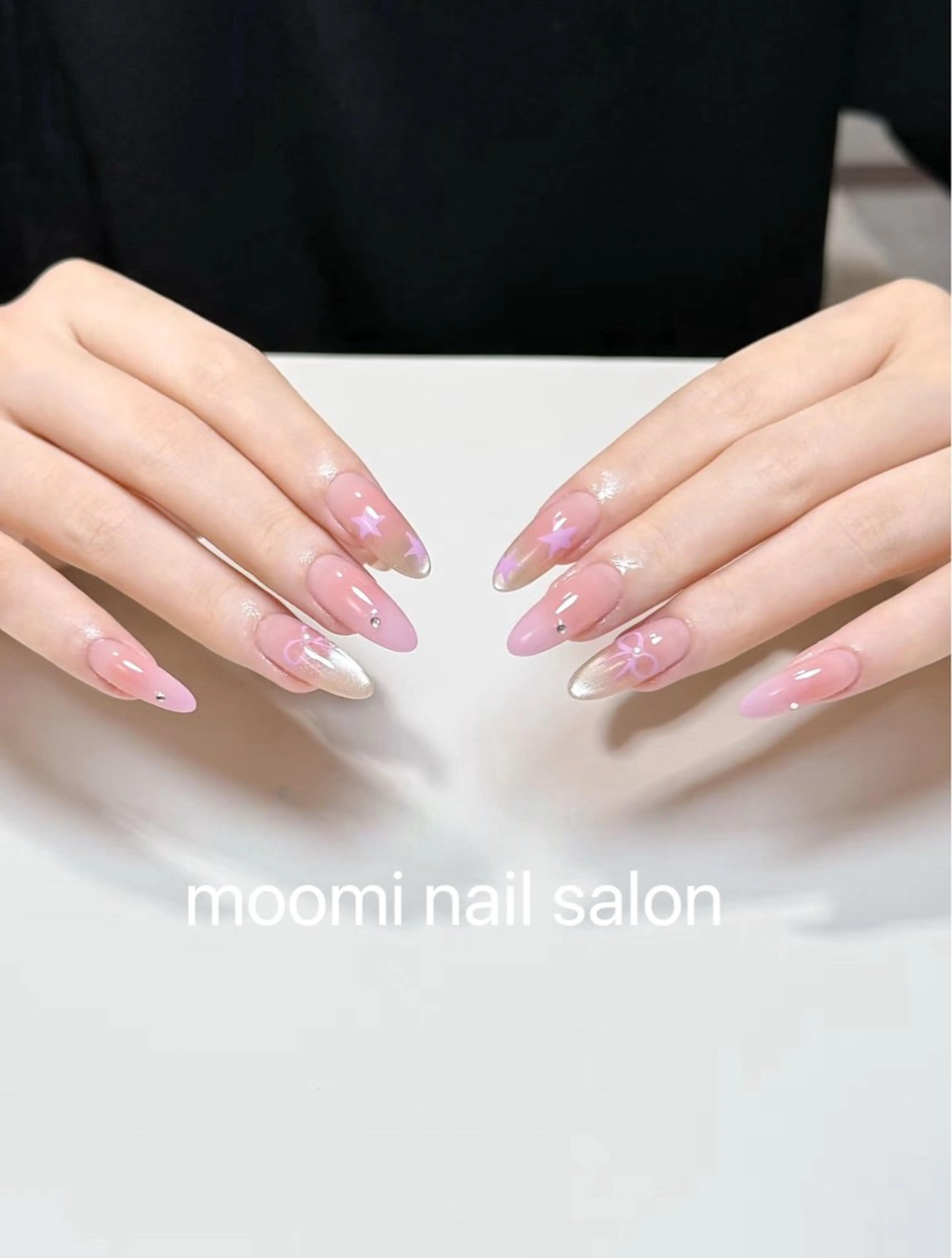 ロング ハンドネイル Moomi あずりのネイルデザイン