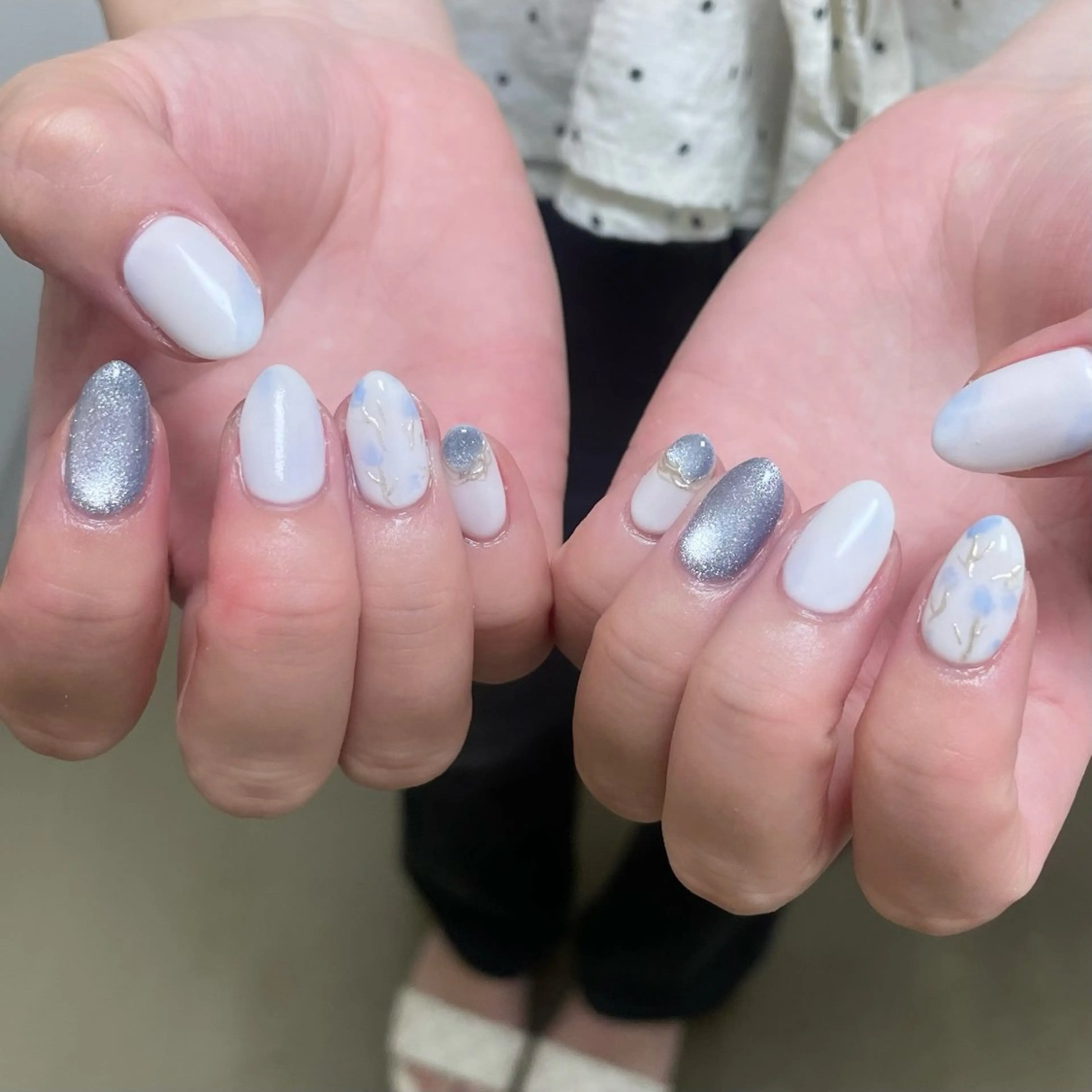 ネイル 韓国ネイル ニュアンスネイル ハンドネイル MARU NAIL Izumiのネイルデザイン