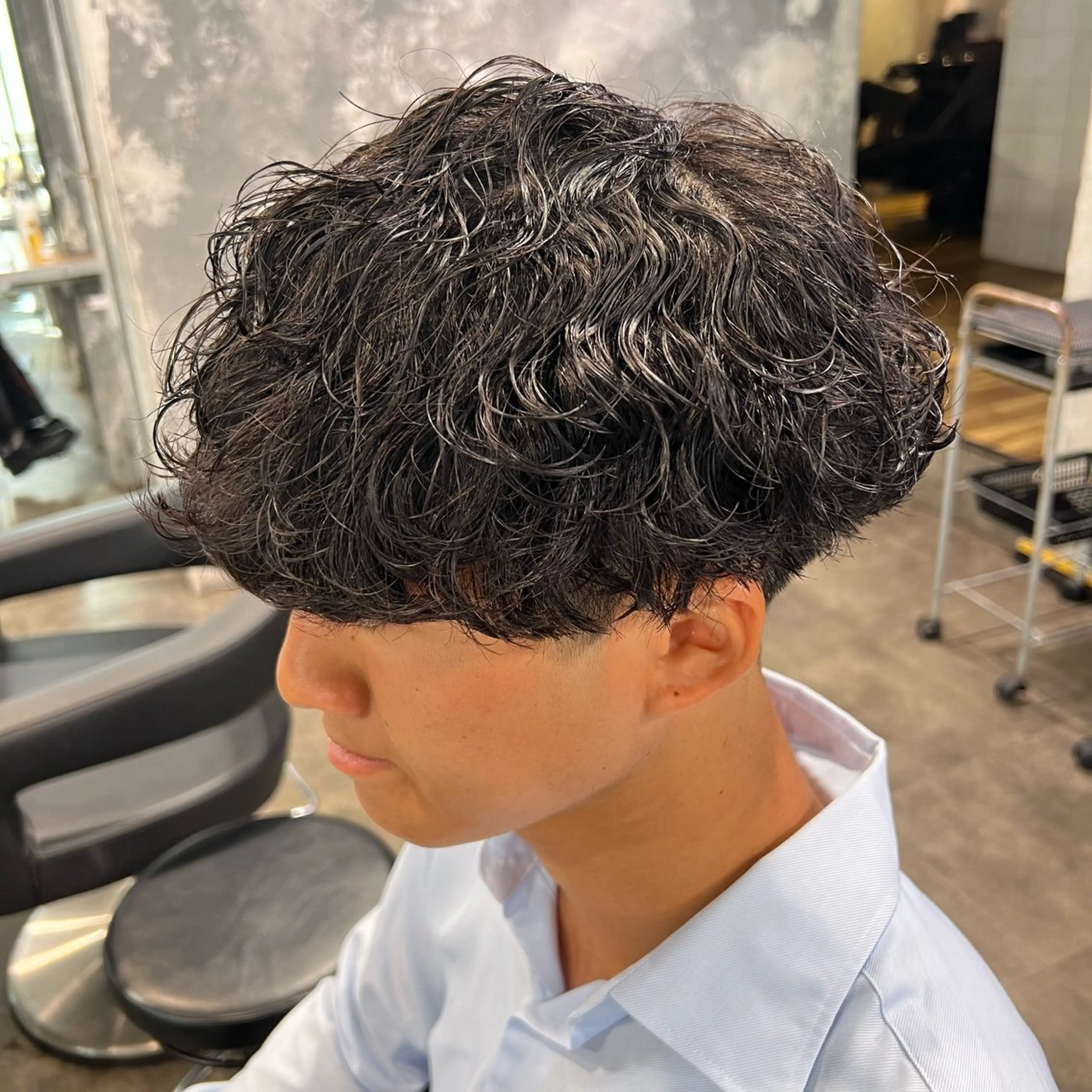 ショート カラー パーマ ヘアアレンジ メンズ キッズ 🔷横浜1のパーマ 職人🔷将太郎のヘアスタイル