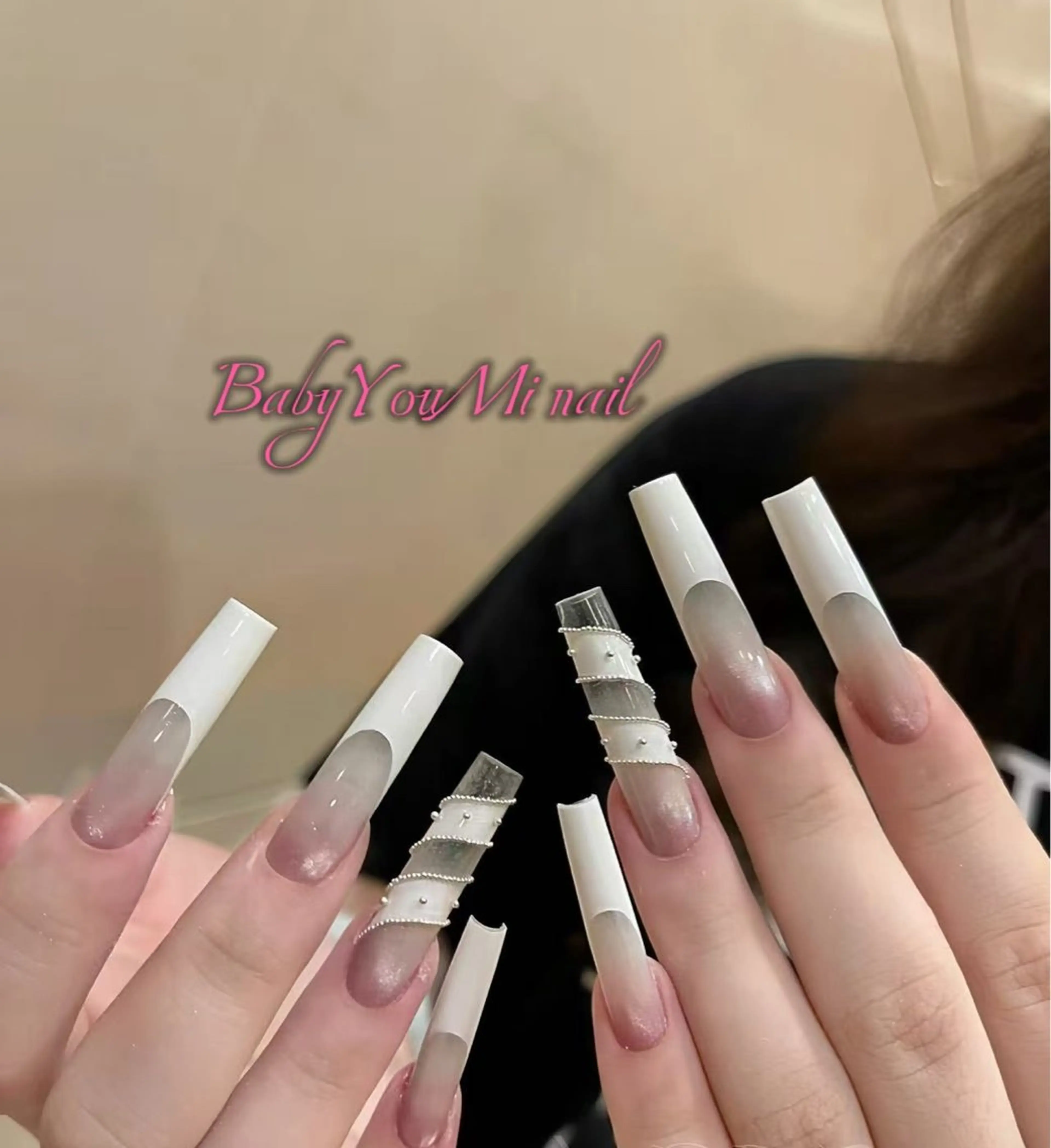 ネイル オーロラネイル フラワーネイル フットネイル フレンチネイル ジェルネイル ハンドネイル BabyYouMi ねねのネイルデザイン