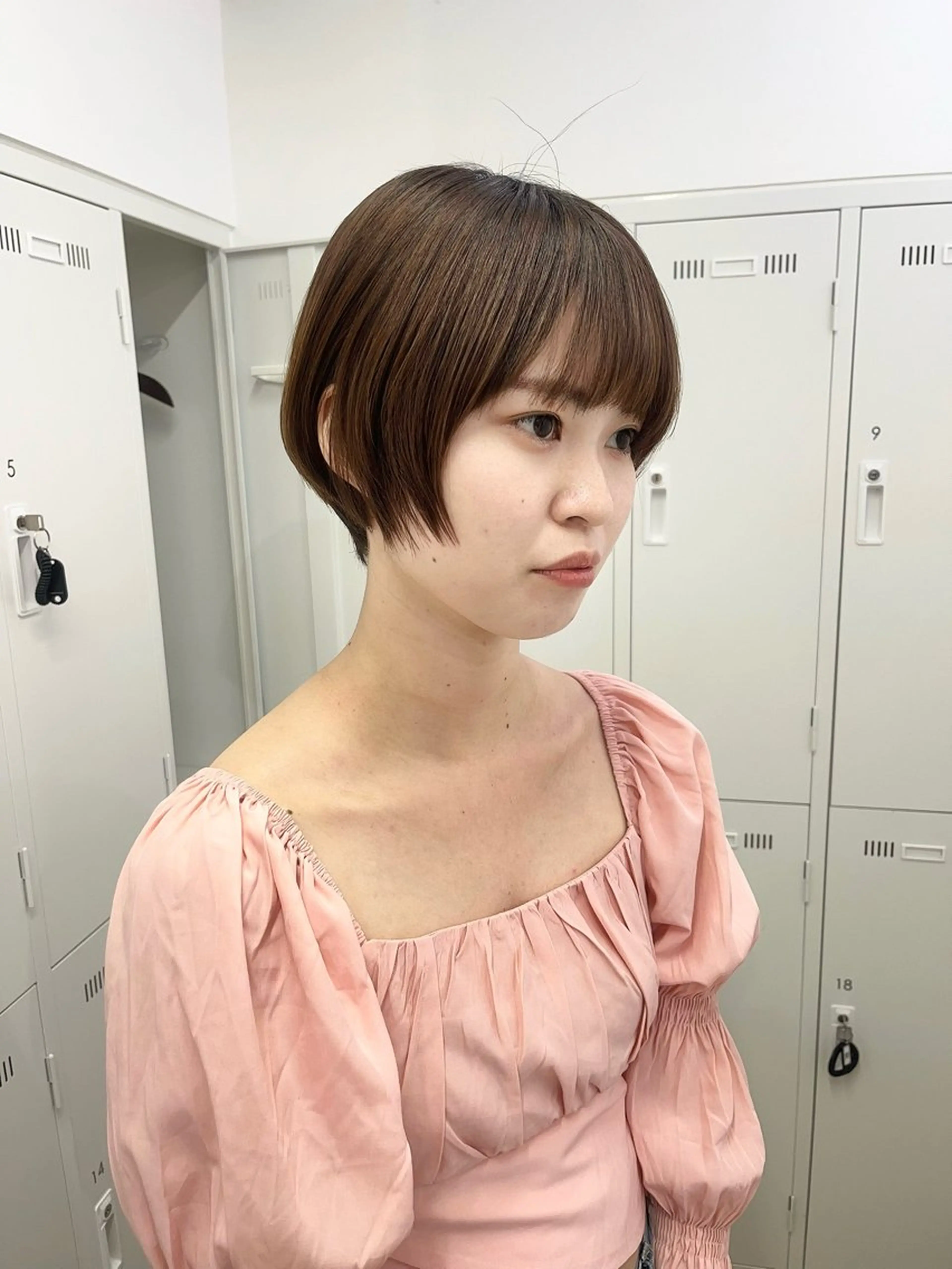 ショート ショートヘア 縮毛矯正 カット 縮毛矯正 西山梨々/ボブ/ ショート/レイヤーのヘアスタイル