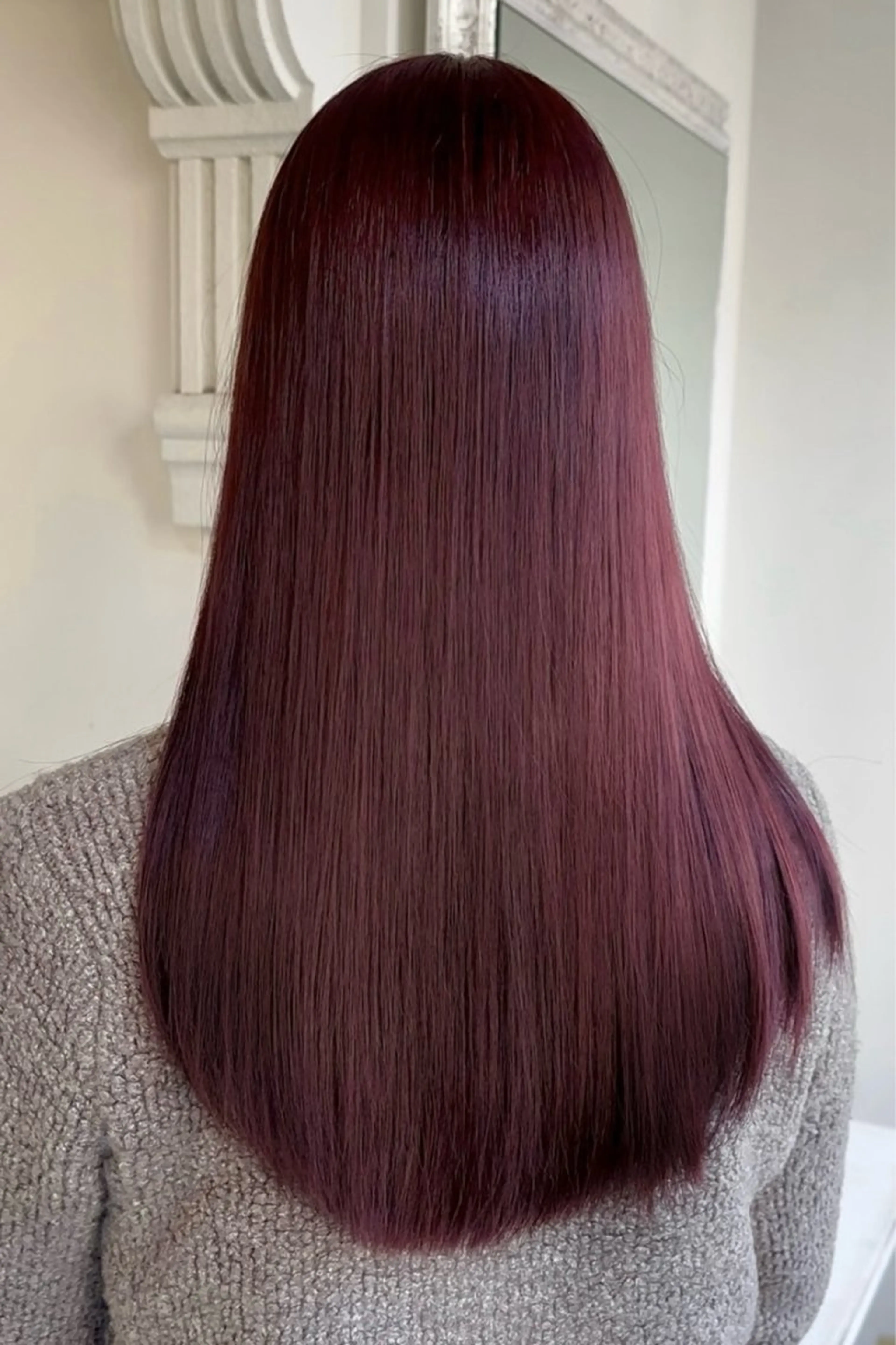 ロング カラー ブリーチ レッドカラー トリートメント ヘアカラー 髪質改善・艶髪カラー 🌷miku🌷のヘアスタイル