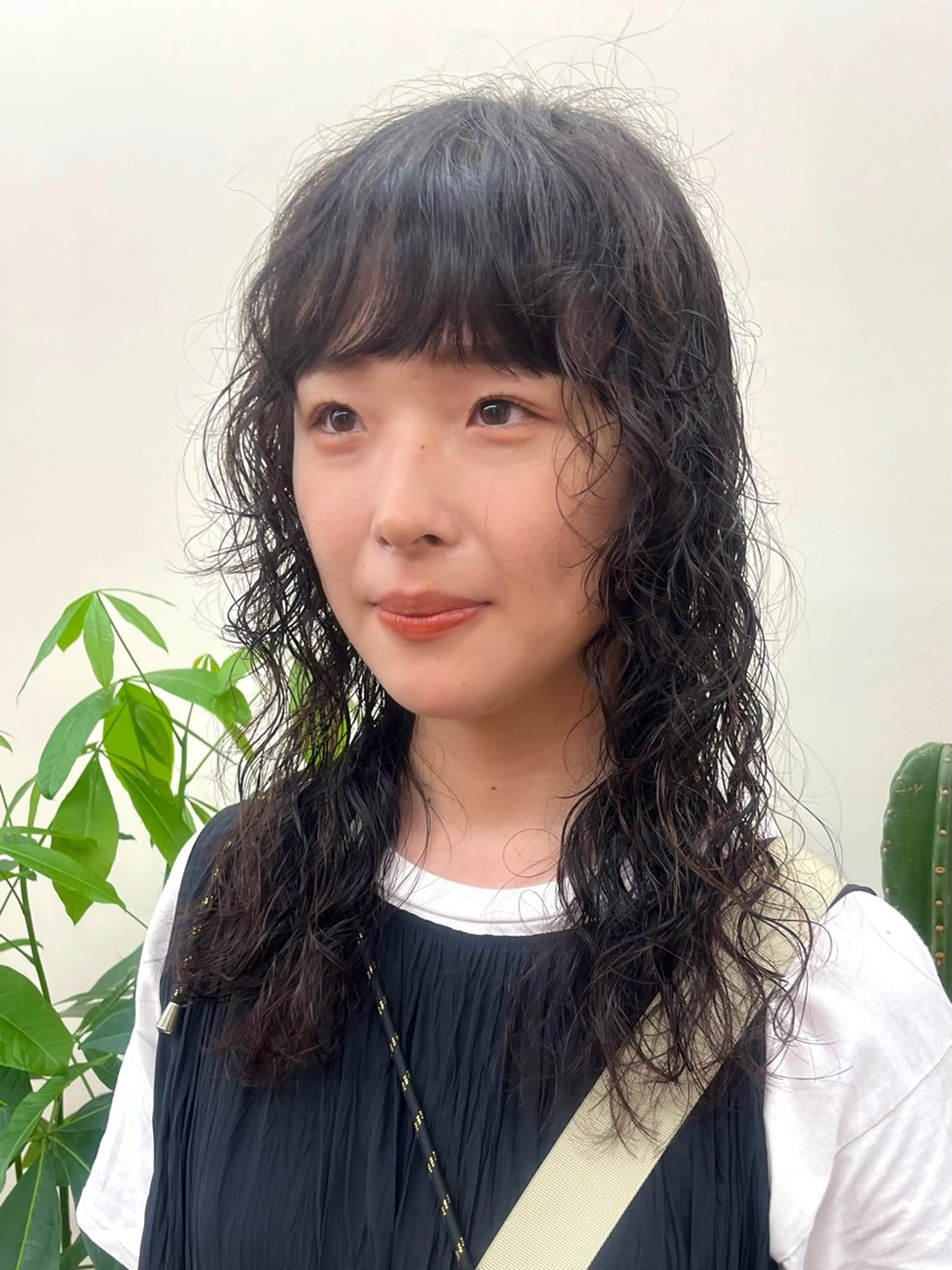 ロング パーマ レイヤーカット カット パーマ ボブパーマ/パーマ ウルフパーマのヘアスタイル