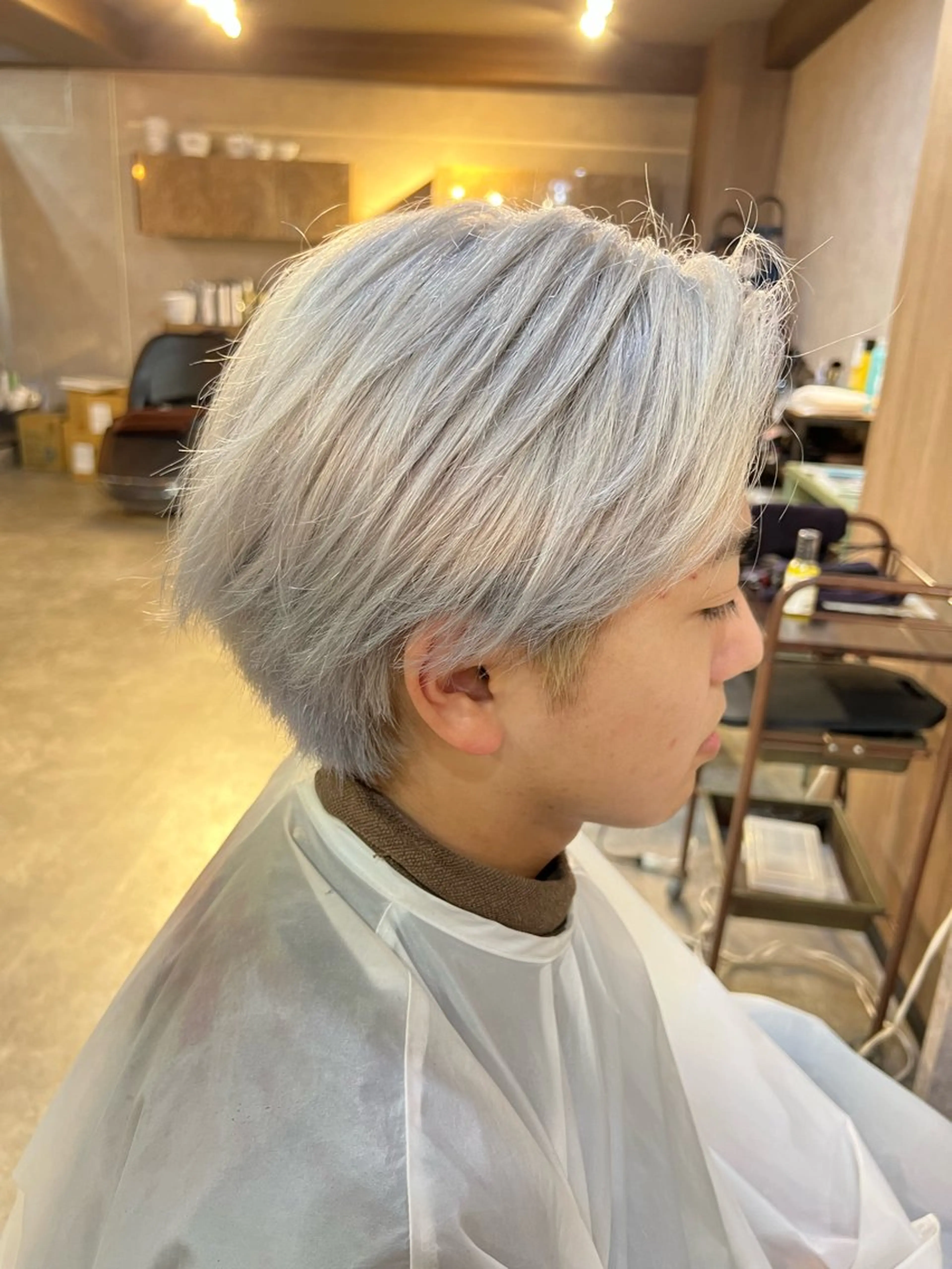 カラー メンズ センターパート 水野 亨祐/モデル様募集中のヘアスタイル