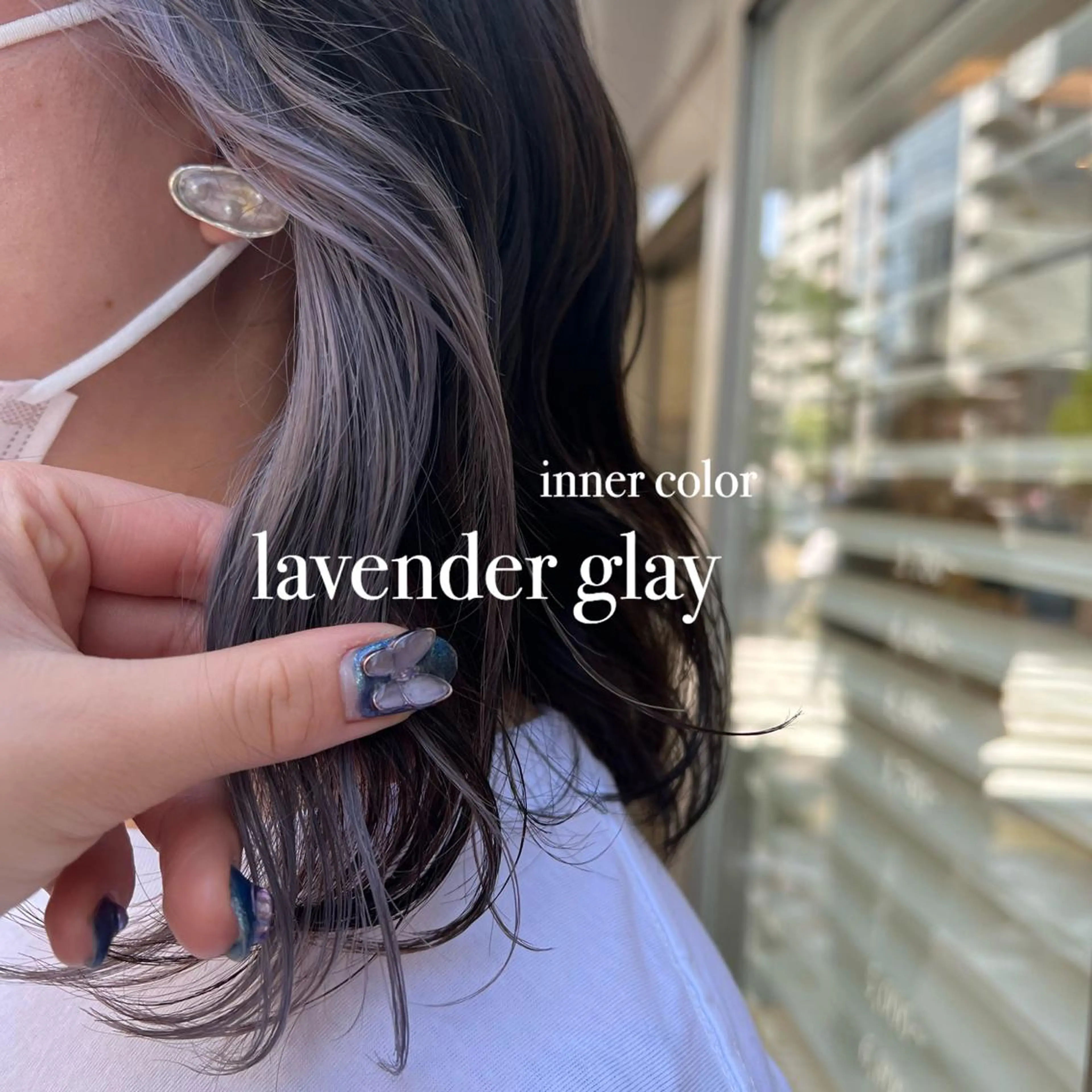 ミディアム カラー ネイルモデル🐶 とみやまふうか ⭐️のネイルデザイン