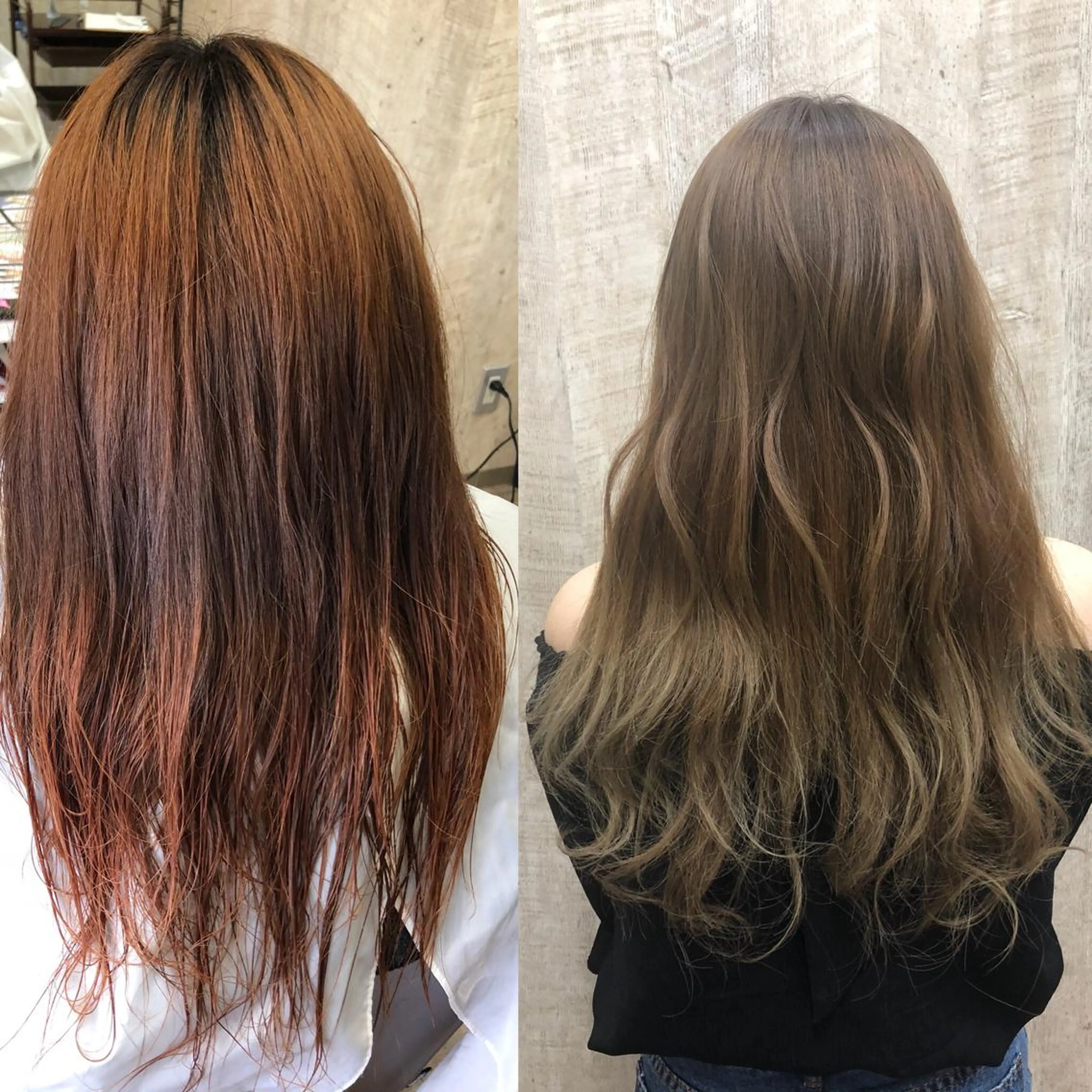 セミロング カラー アッシュ ベージュカラー ハイトーンカラー ピンクカラー hair salon Ame(エイム)所属・熊井 達也のヘアスタイル