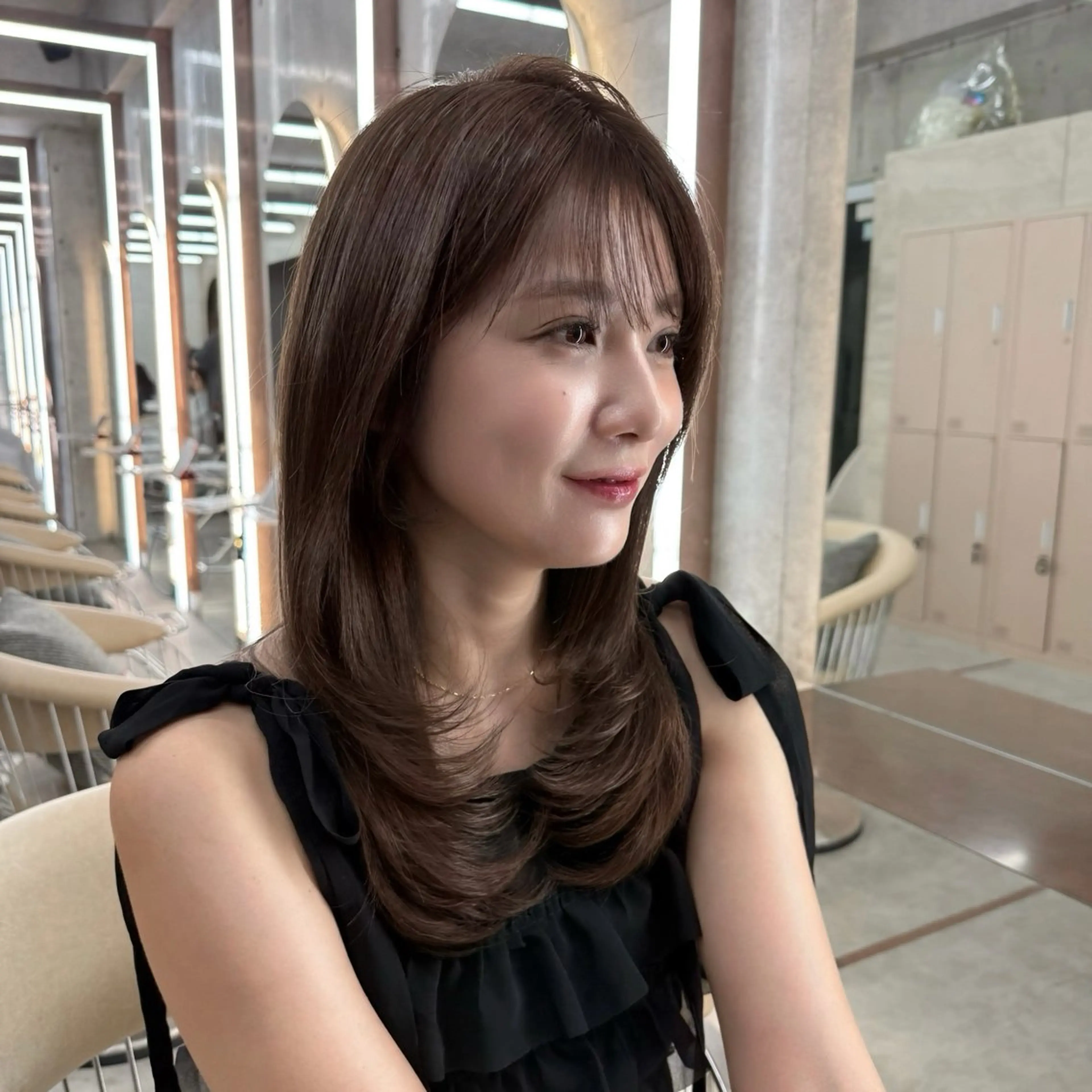 ロング カラー 韓国くびれレイヤー 🩵廣戸楓のヘアスタイル