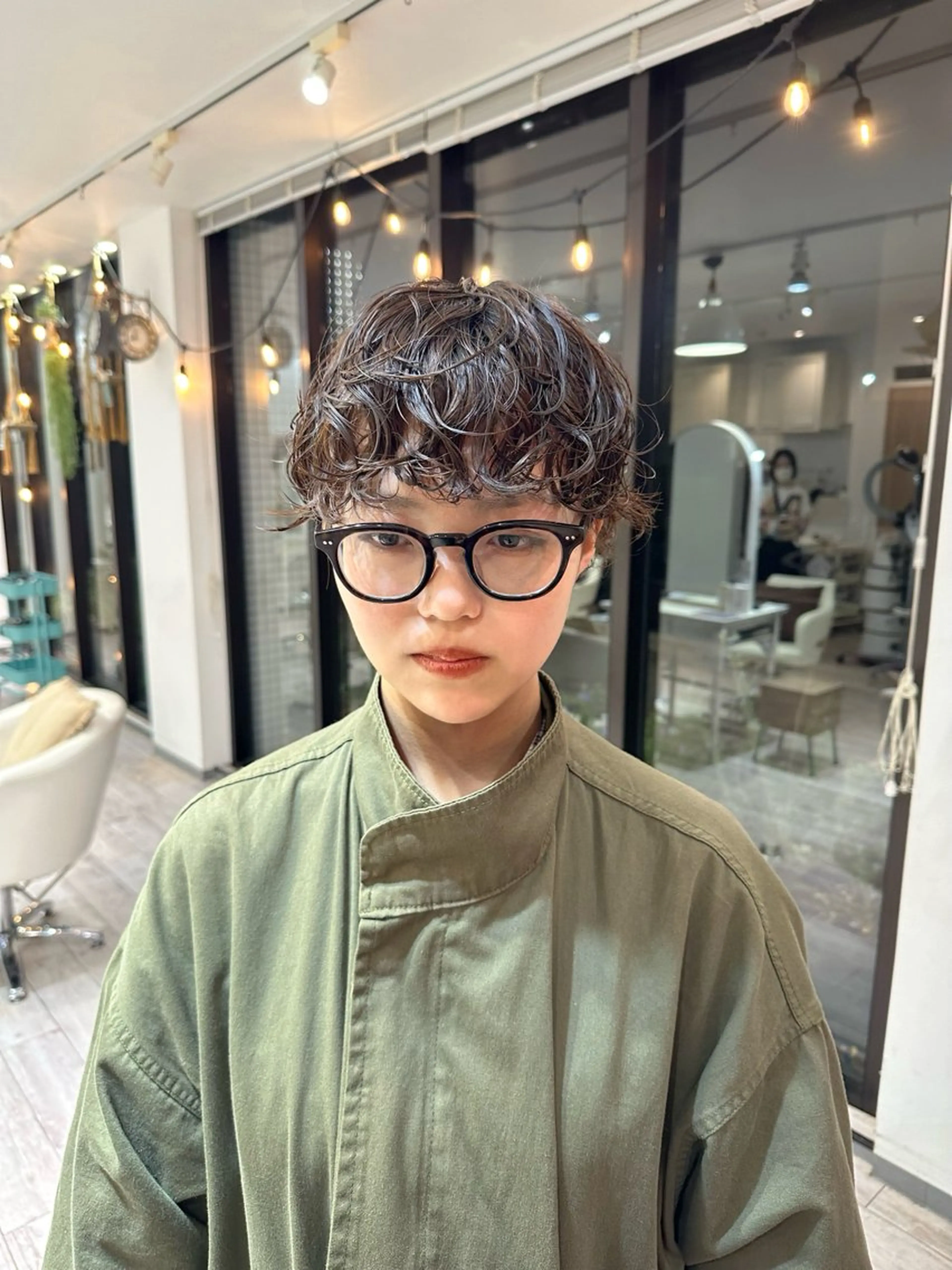 ショート カット パーマ 橋本叶夢/ 透け感お洒落hairのヘアスタイル