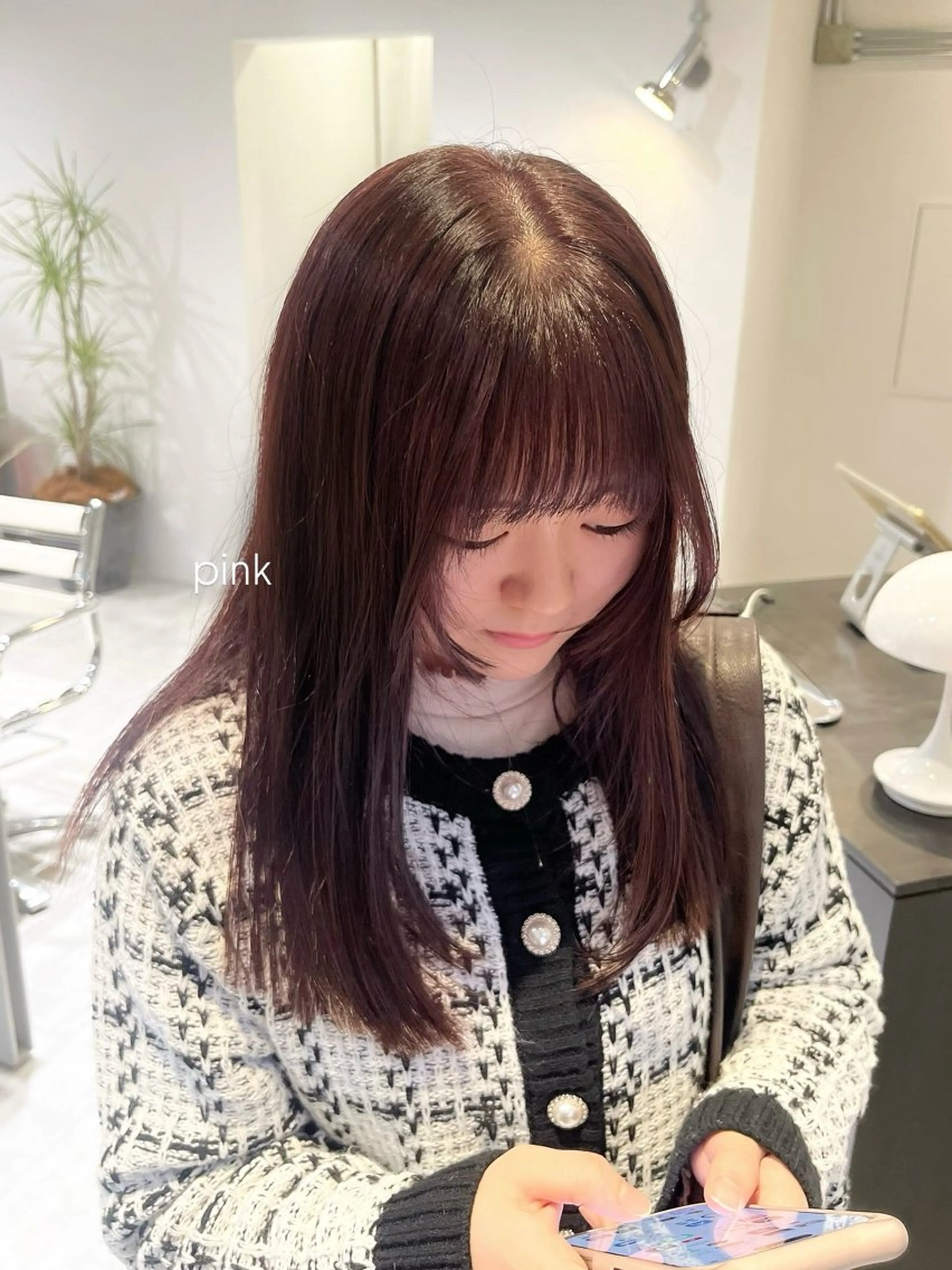 ロング カラー ヘアカラー ハッシュカット🐈 韓国レイヤー/ののかのヘアスタイル