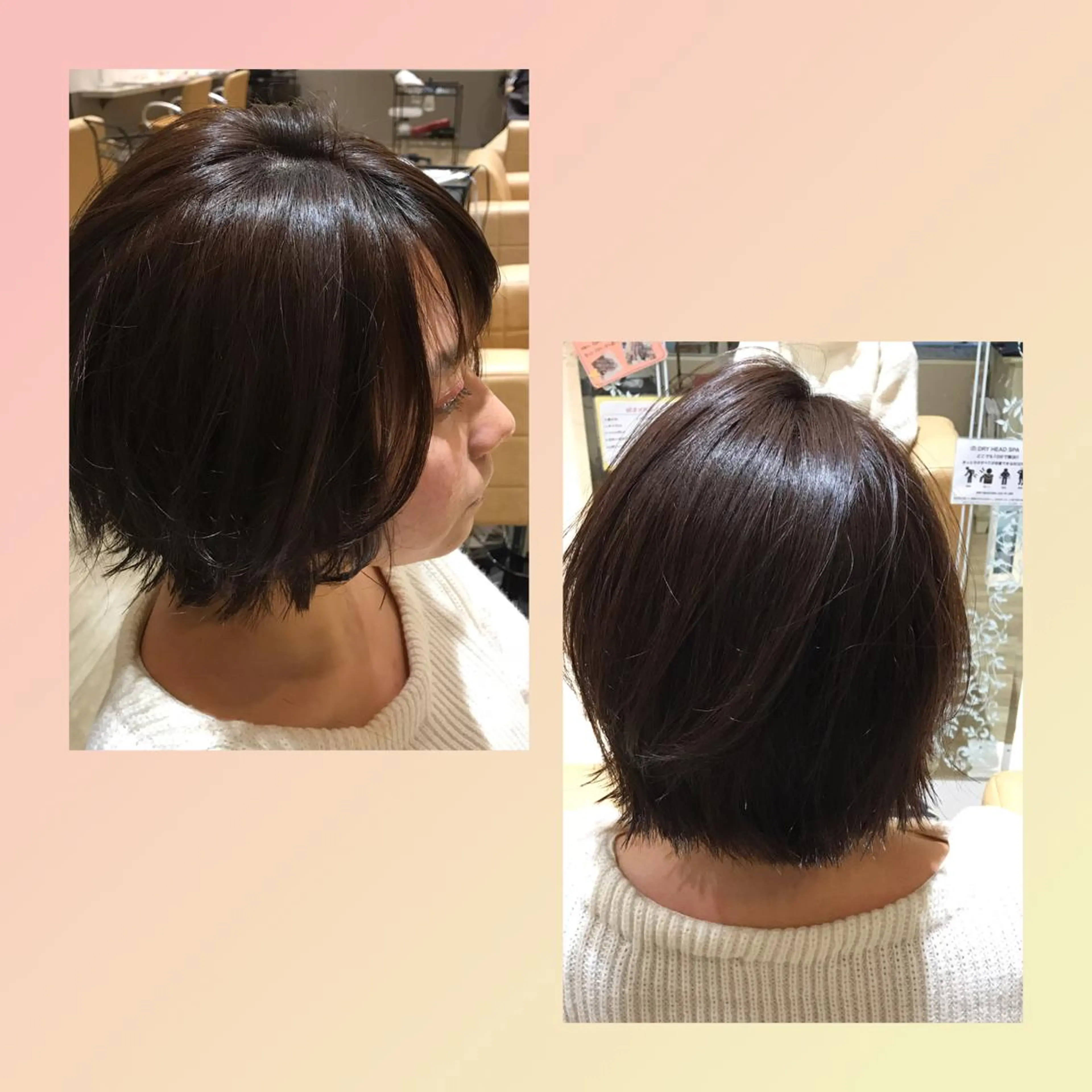 ショート カラー ショートボブ ボブ ショートヘア Jill franc ＿ ayanoのヘアスタイル