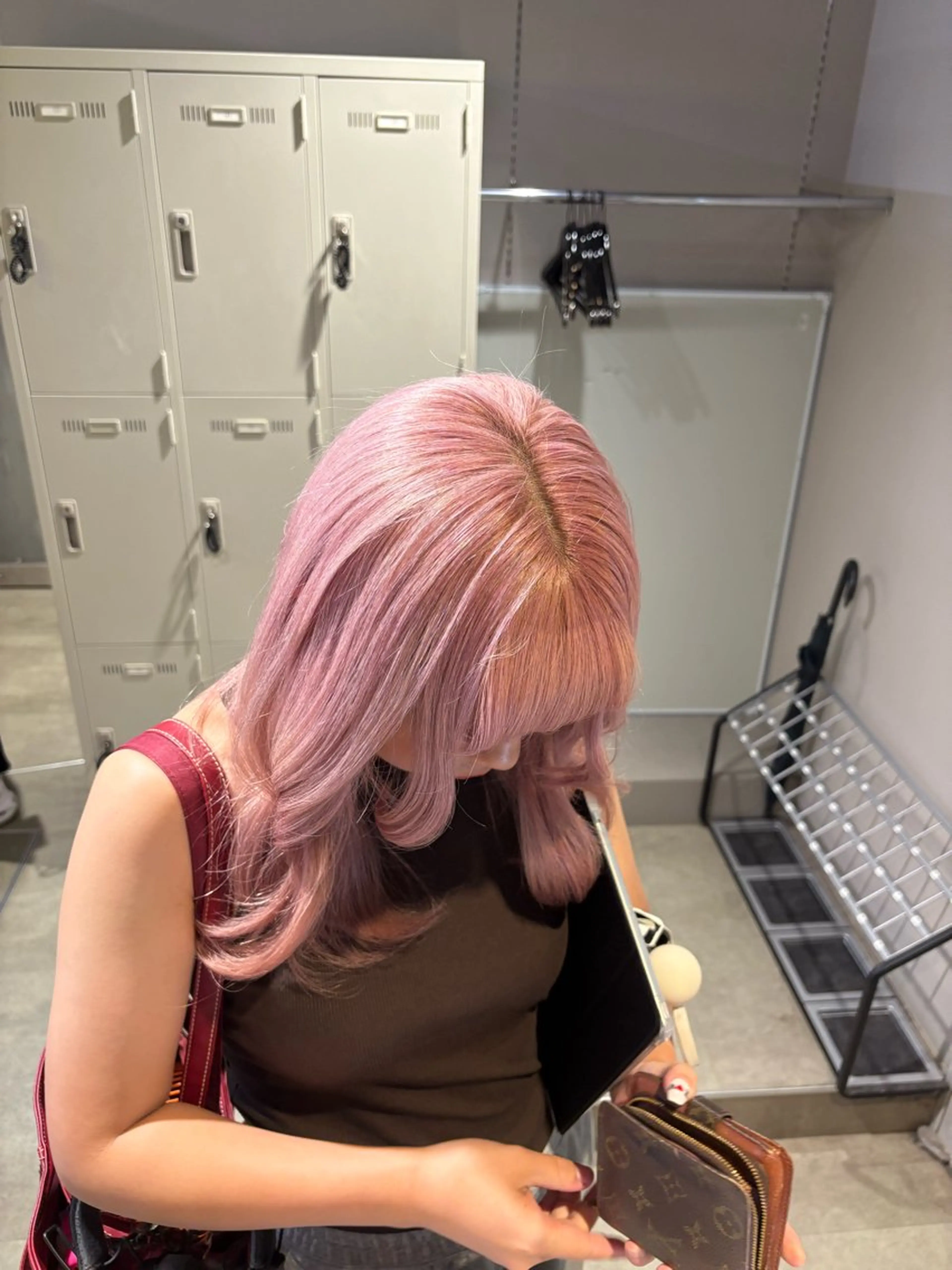 カラー ヘアカラー beige🤎ダブル カラー/レイヤー🧸のヘアスタイル