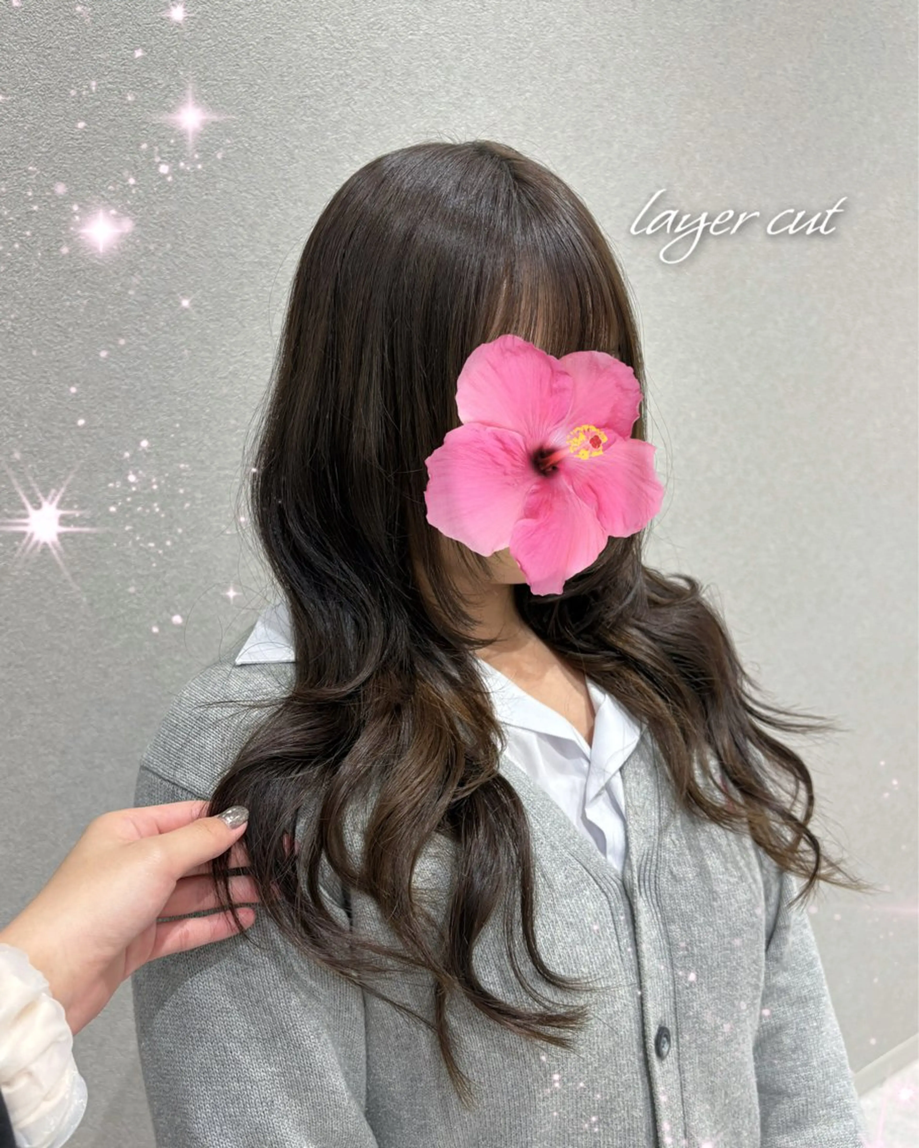 ロング カット ハイトーン/髪質改善 RENAのヘアスタイル