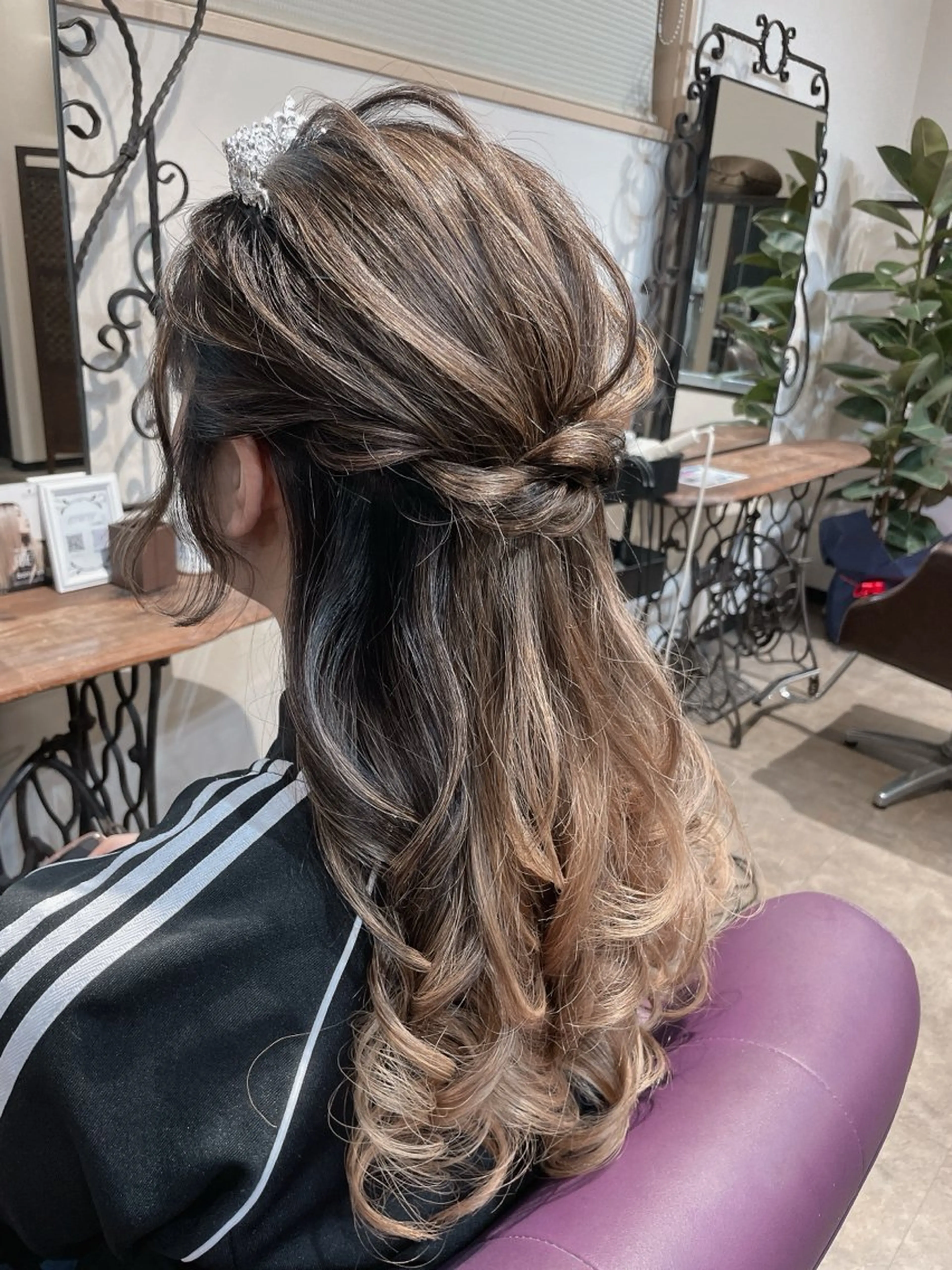 ゆるふわお呼ばれヘアアレンジの写真