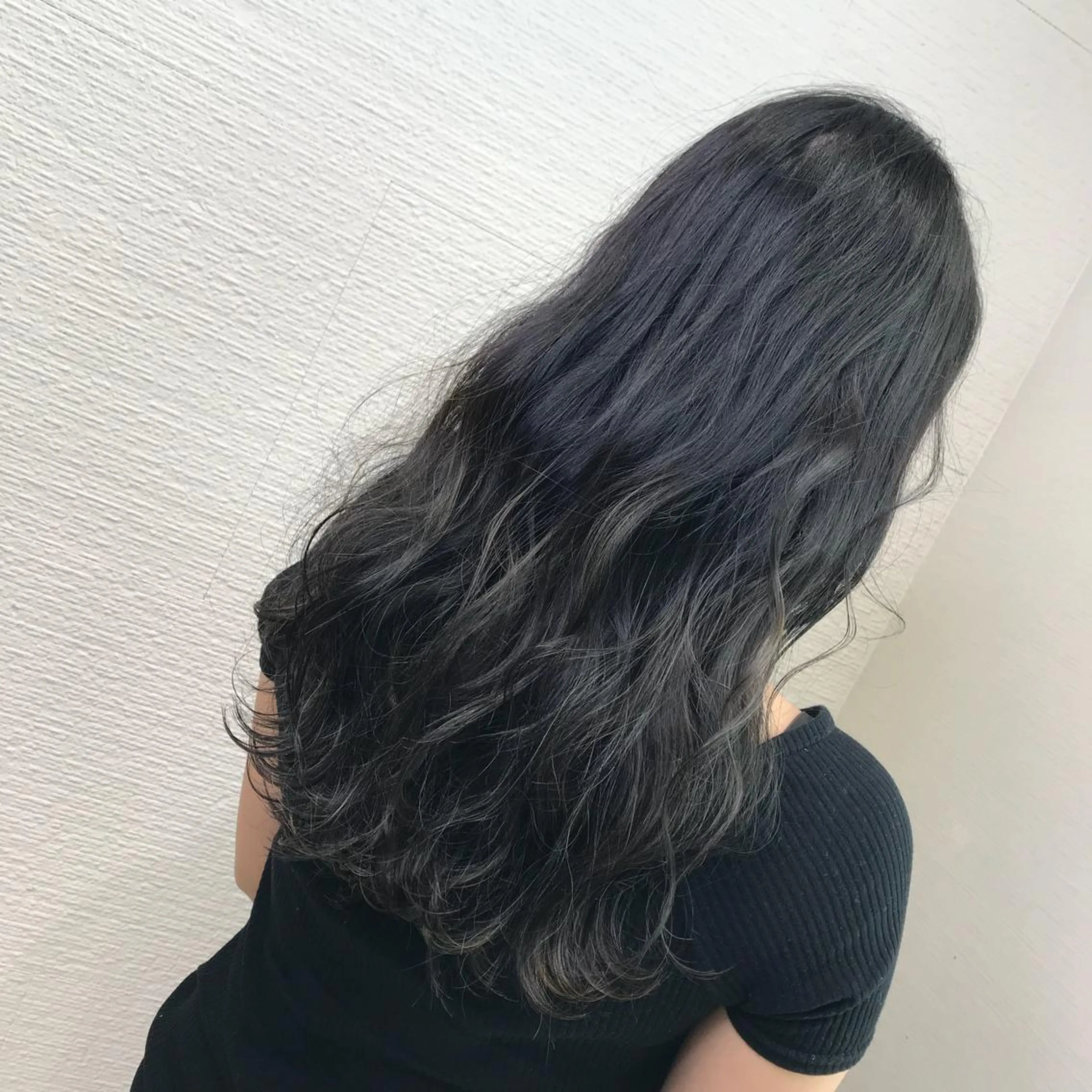 ロング カラー ダークグレー ダークグレージュ グレージュ 【メンズ縮毛矯正】 田中秀斗のヘアスタイル