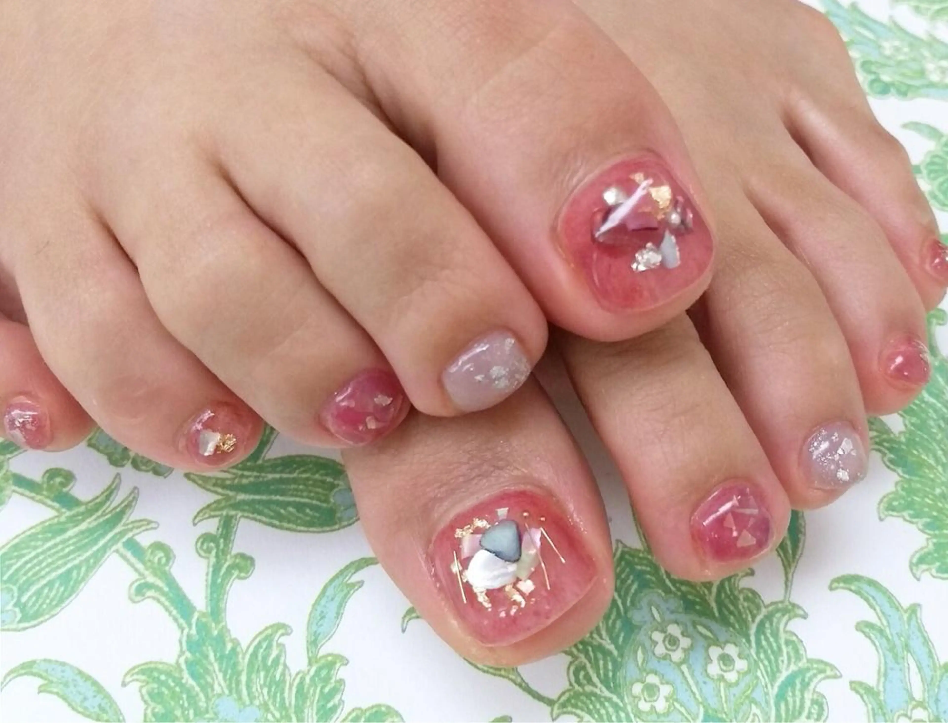 ネイル アートネイル フットネイル フットネイル nailsalon MONICAのネイルデザイン