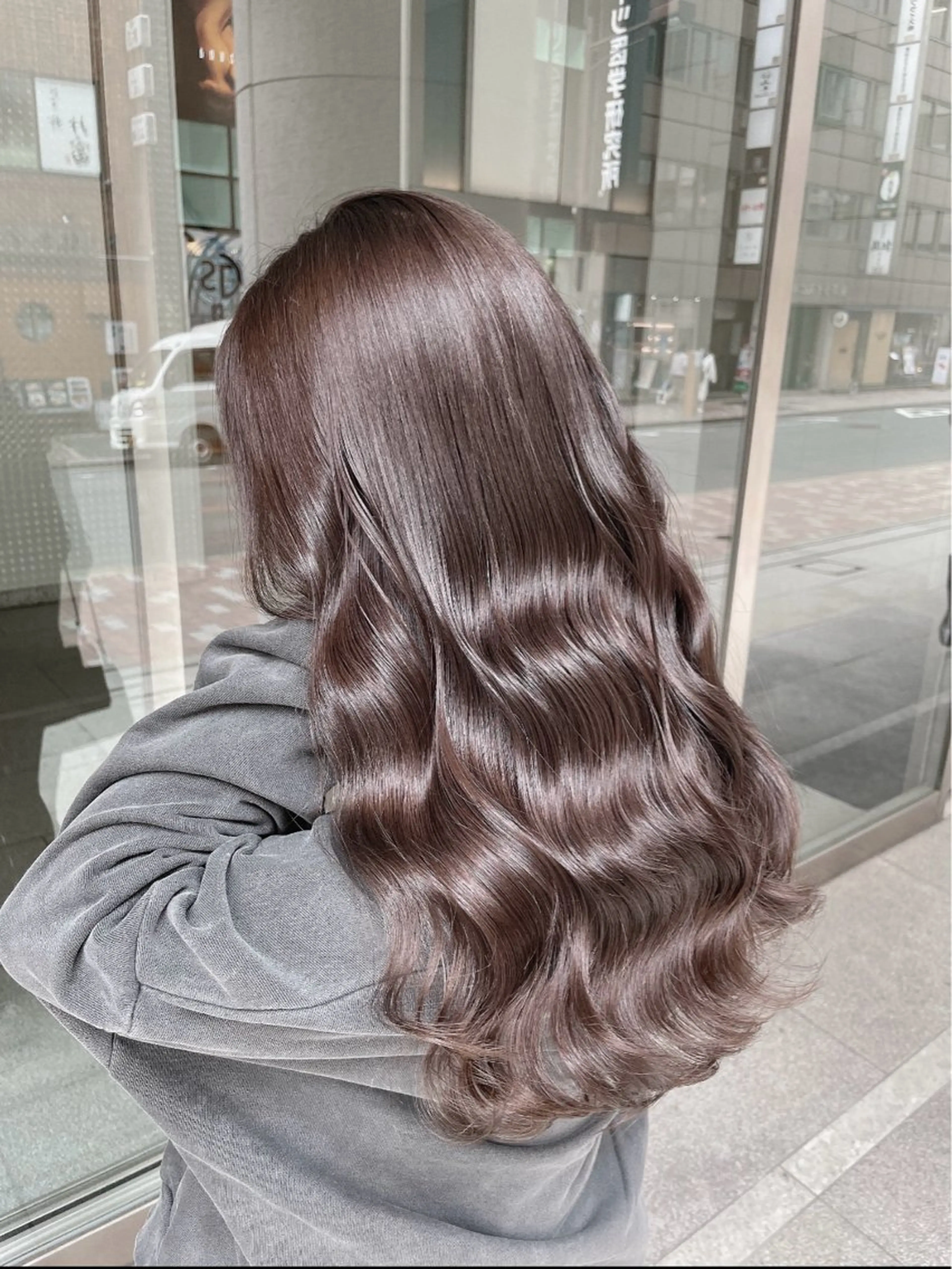 ロング ヘアカラー トリートメント ヘッドスパ 🎀髪質改善/カラー anjuのヘアスタイル