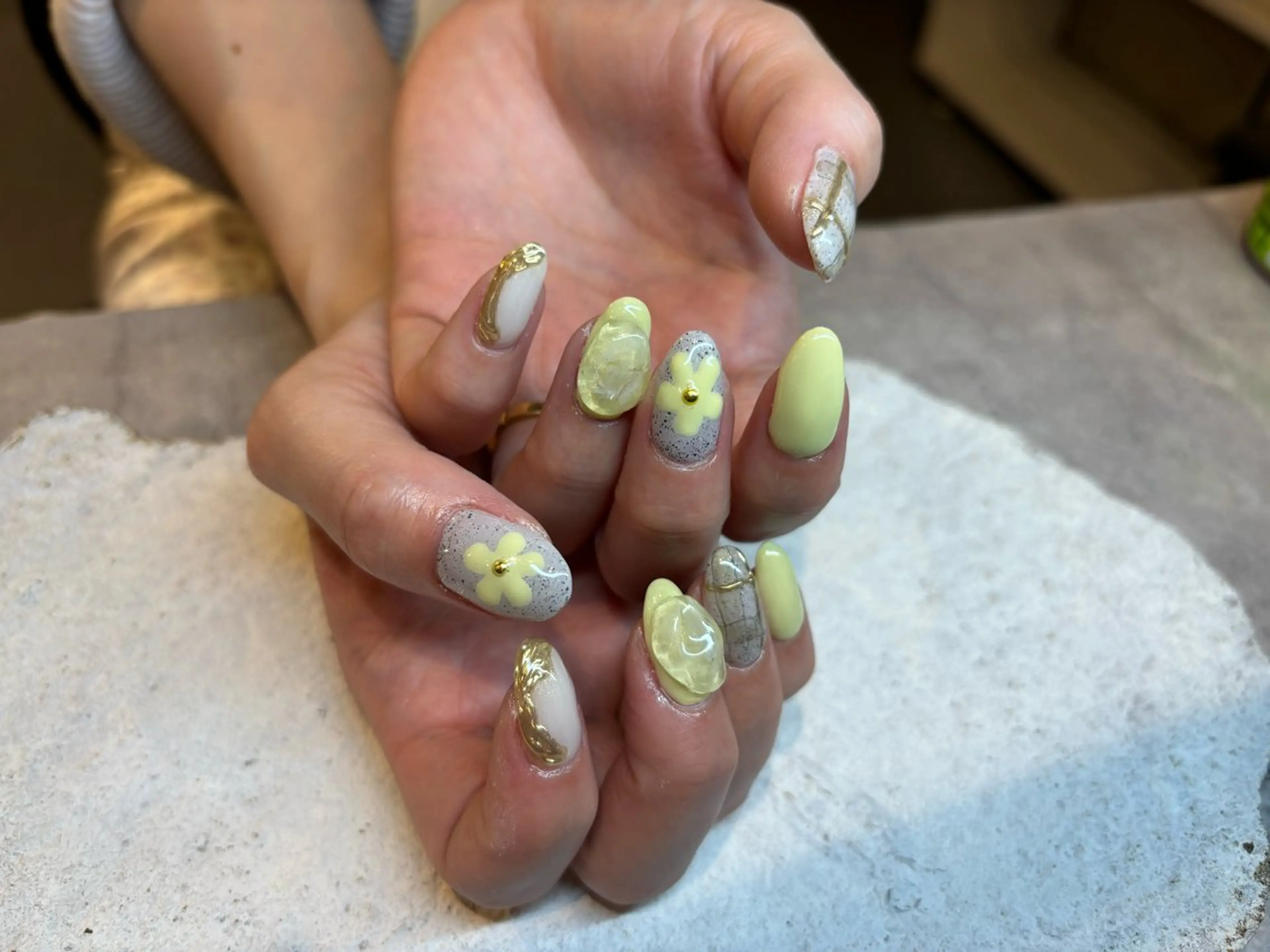 ネイル フラワーネイル HONOKA W 【深江橋店】のネイルデザイン