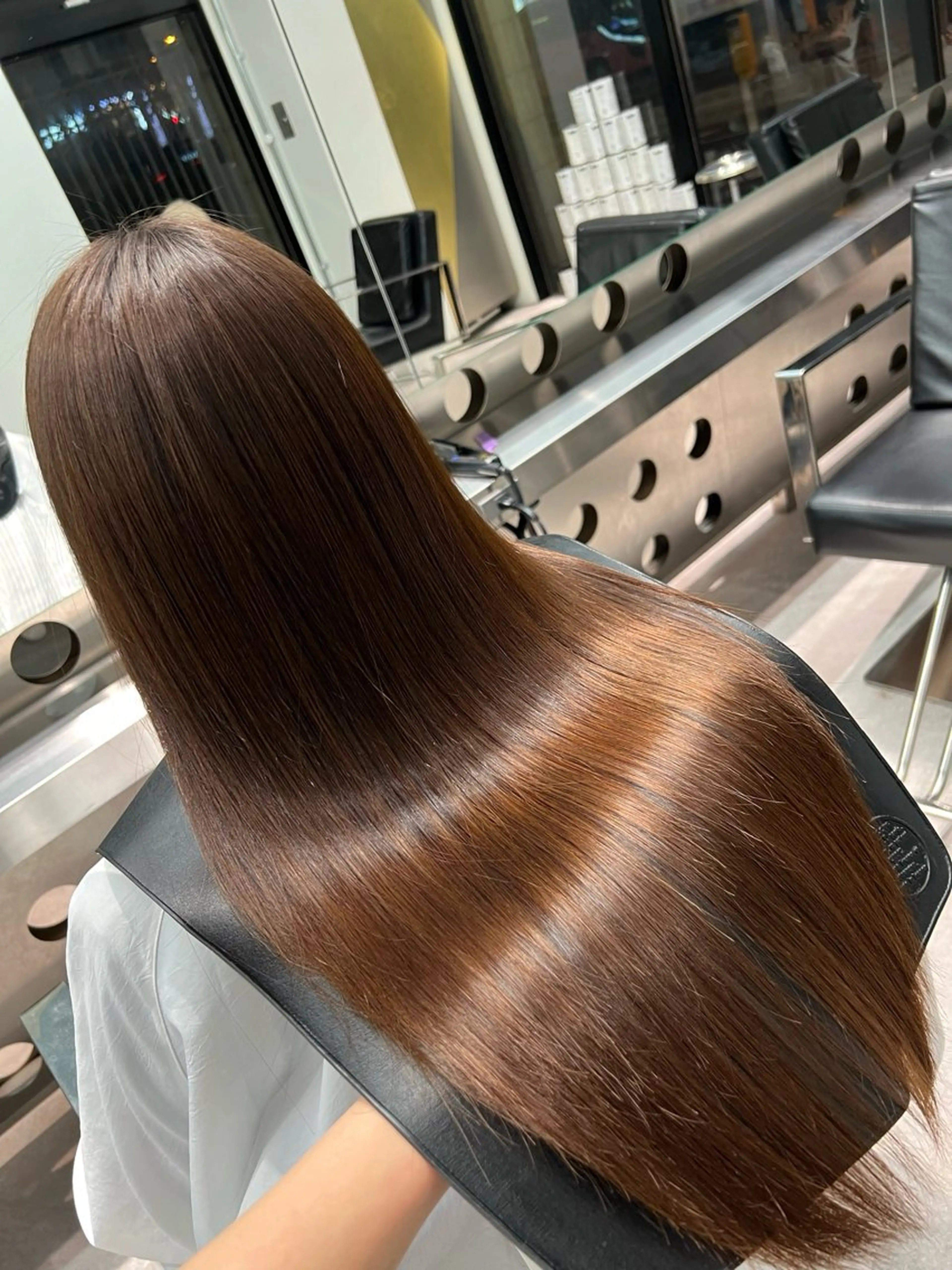 ロング 縮毛矯正 CHARLES DESSIN所属・神宮前 ／吉田日和のヘアスタイル