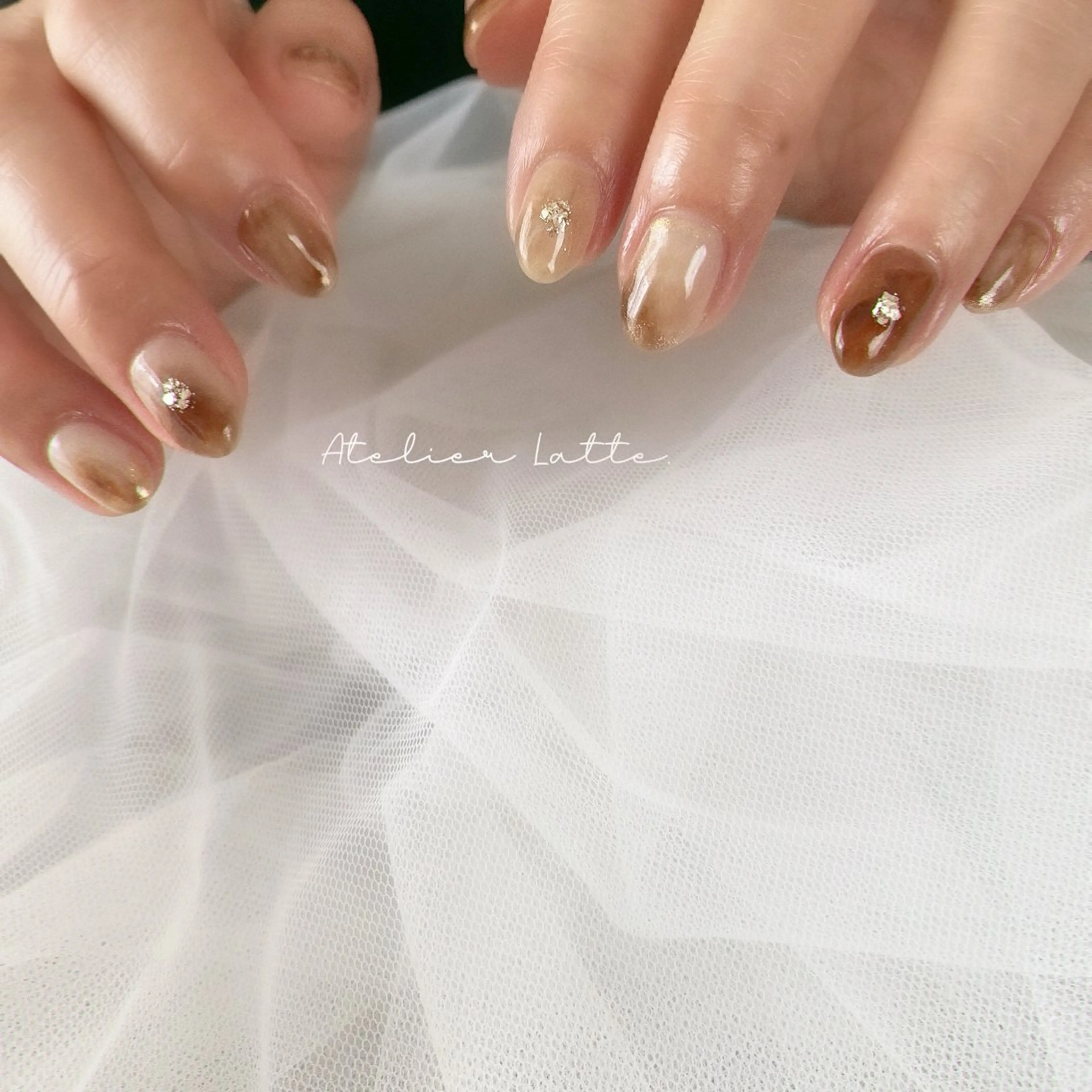 ネイル ハンドネイル フットネイル Atelier Latteのネイルデザイン