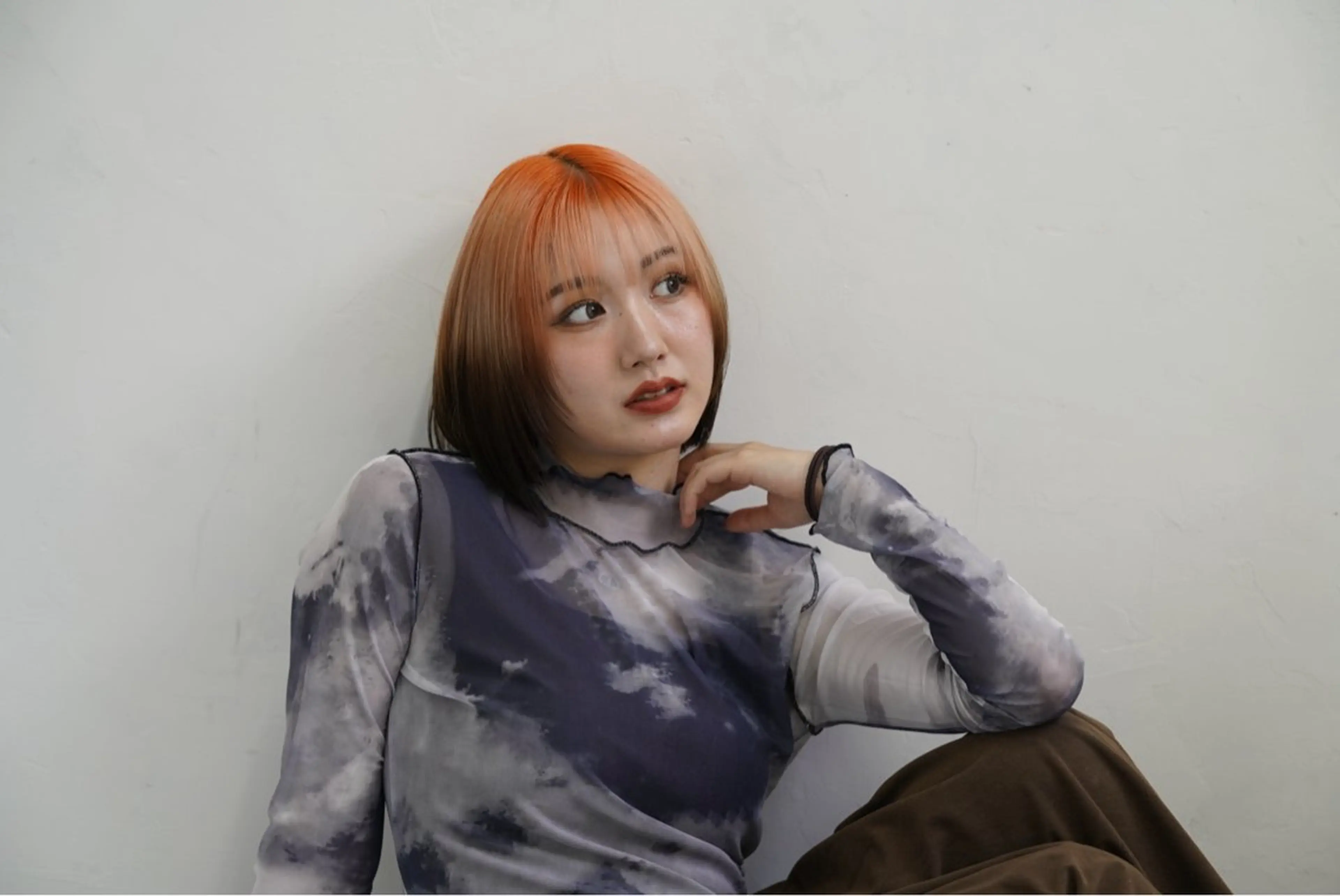 ミディアム カラー パーマ ヘアアレンジ カット ヘアカラー トリートメント sweet room所属・髪質改善/ニュアンス シモンのヘアスタイル