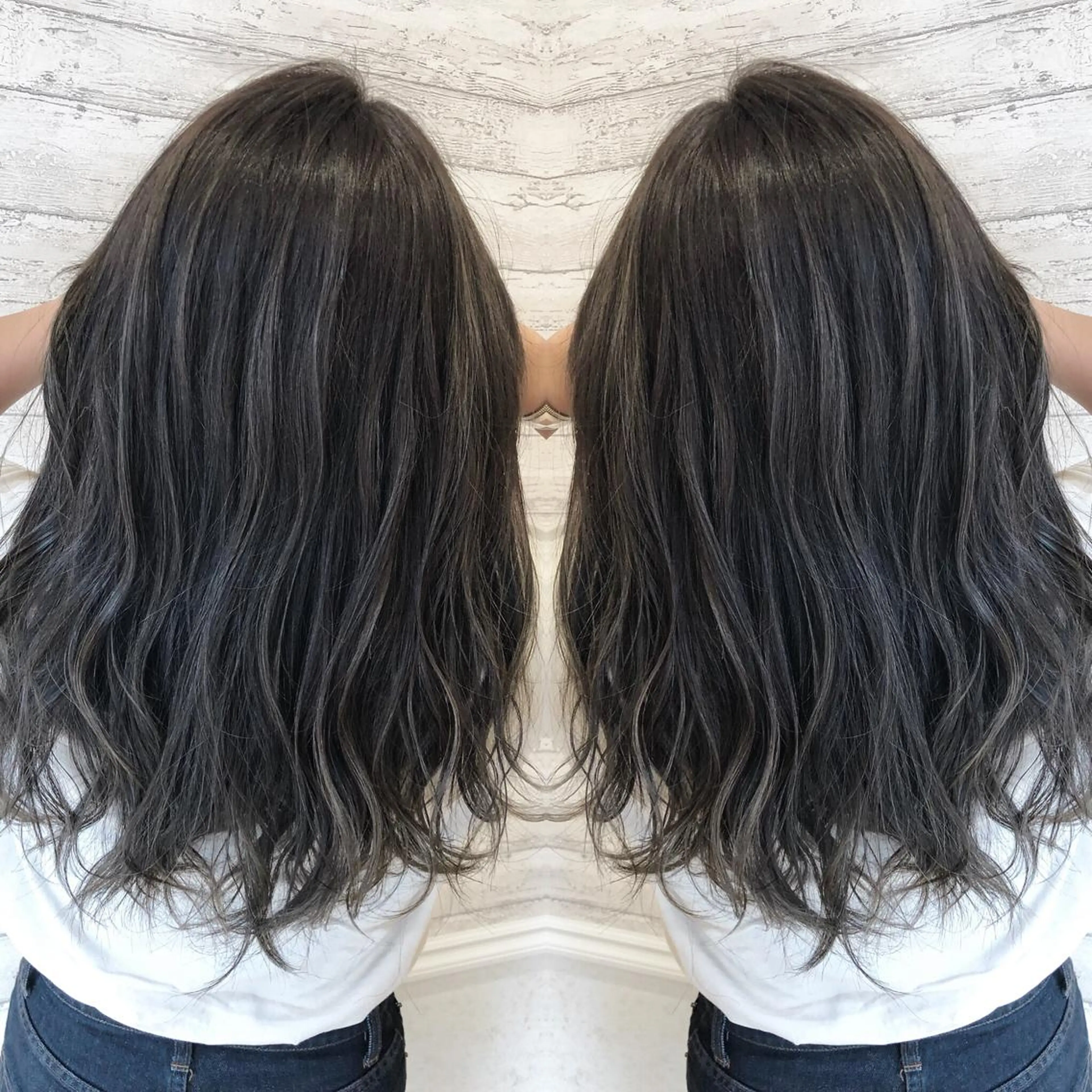 ロング カラー カット ヘアカラー トリートメント ヘッドスパ ☆ハイトーン口コミ◎ WiLL/京橋のヘアスタイル