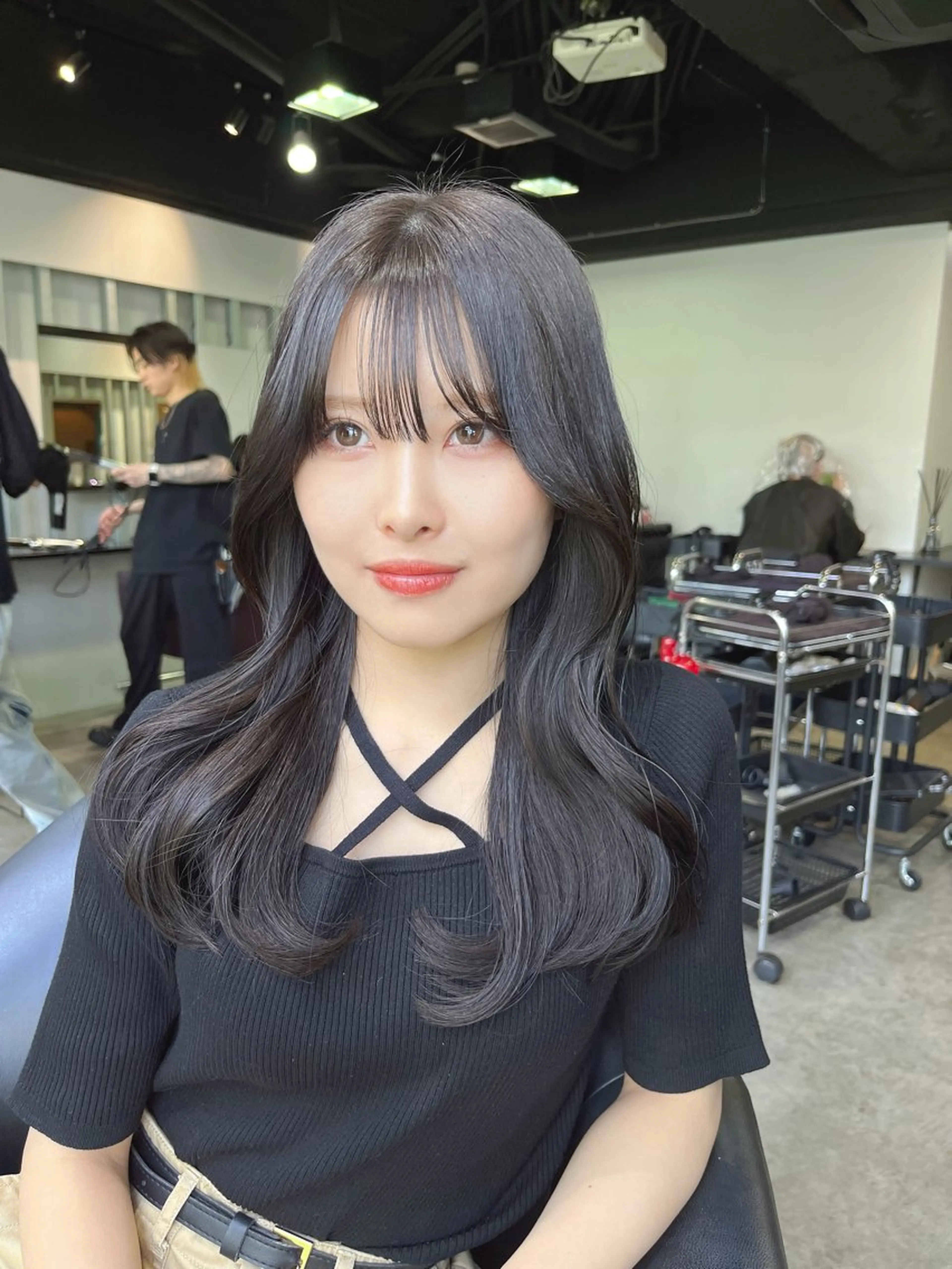 ロング カラー パーマ ヘアアレンジ グレージュ カット トリートメント 🌸グレージュ/ ベージュ🌸yutaのヘアスタイル