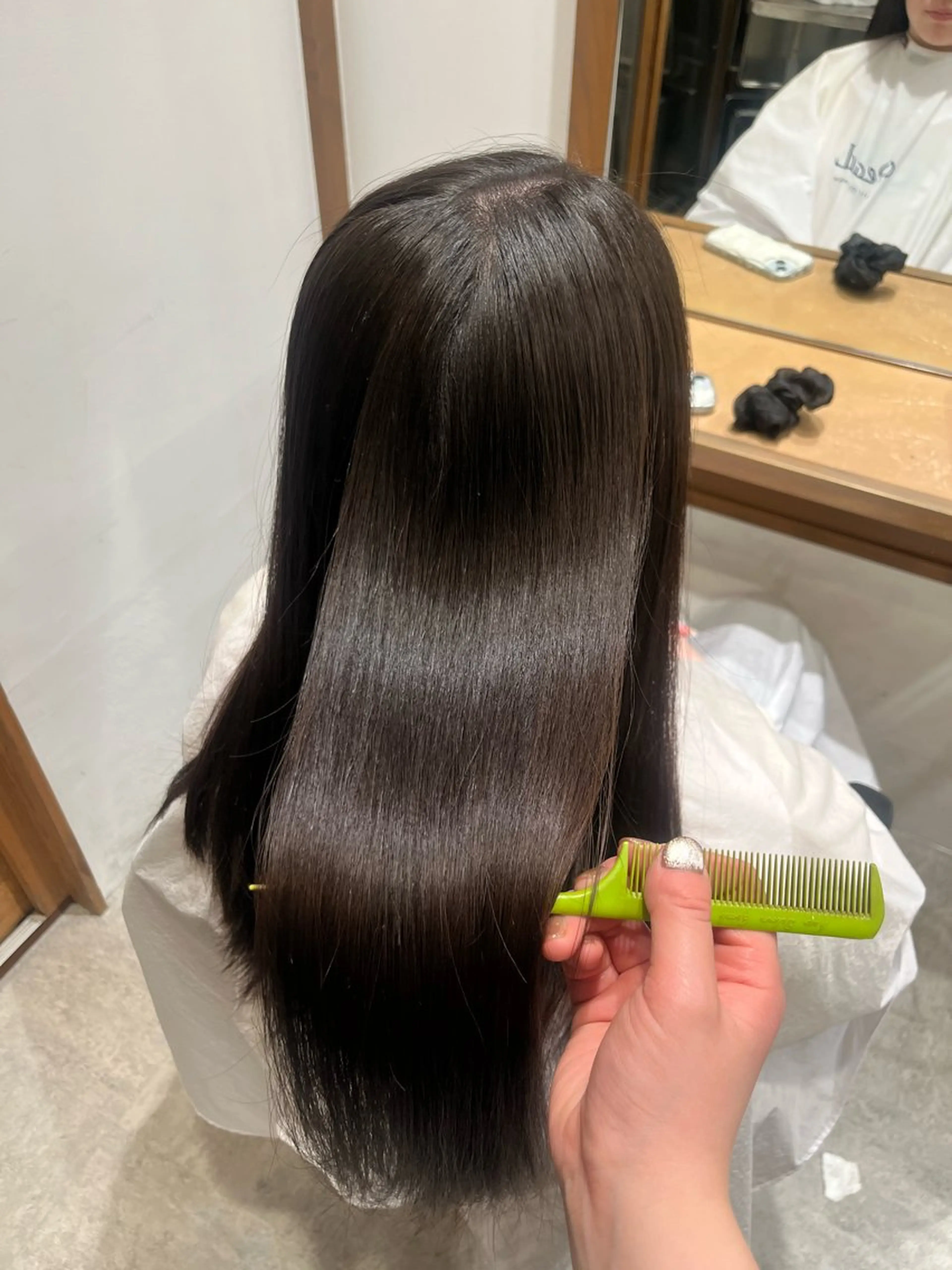ロング トリートメント トリートメント 無料カットモデル‪✨ ✂️Nanami🌷のヘアスタイル
