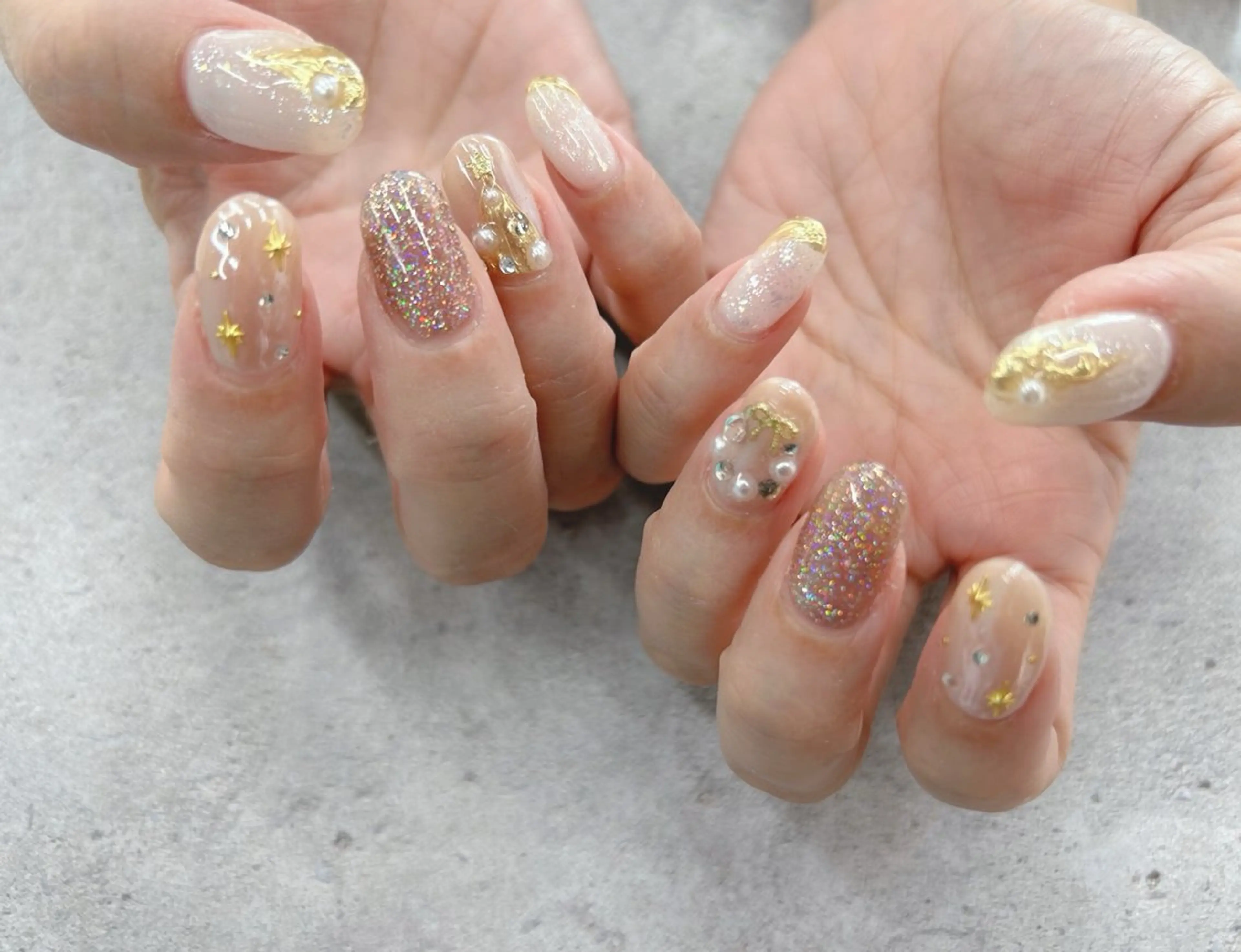 ネイル 冬ネイル クリスマス ハンドネイル Nail Salon agré所属・agré ネイルサロン　アグレのネイルデザイン