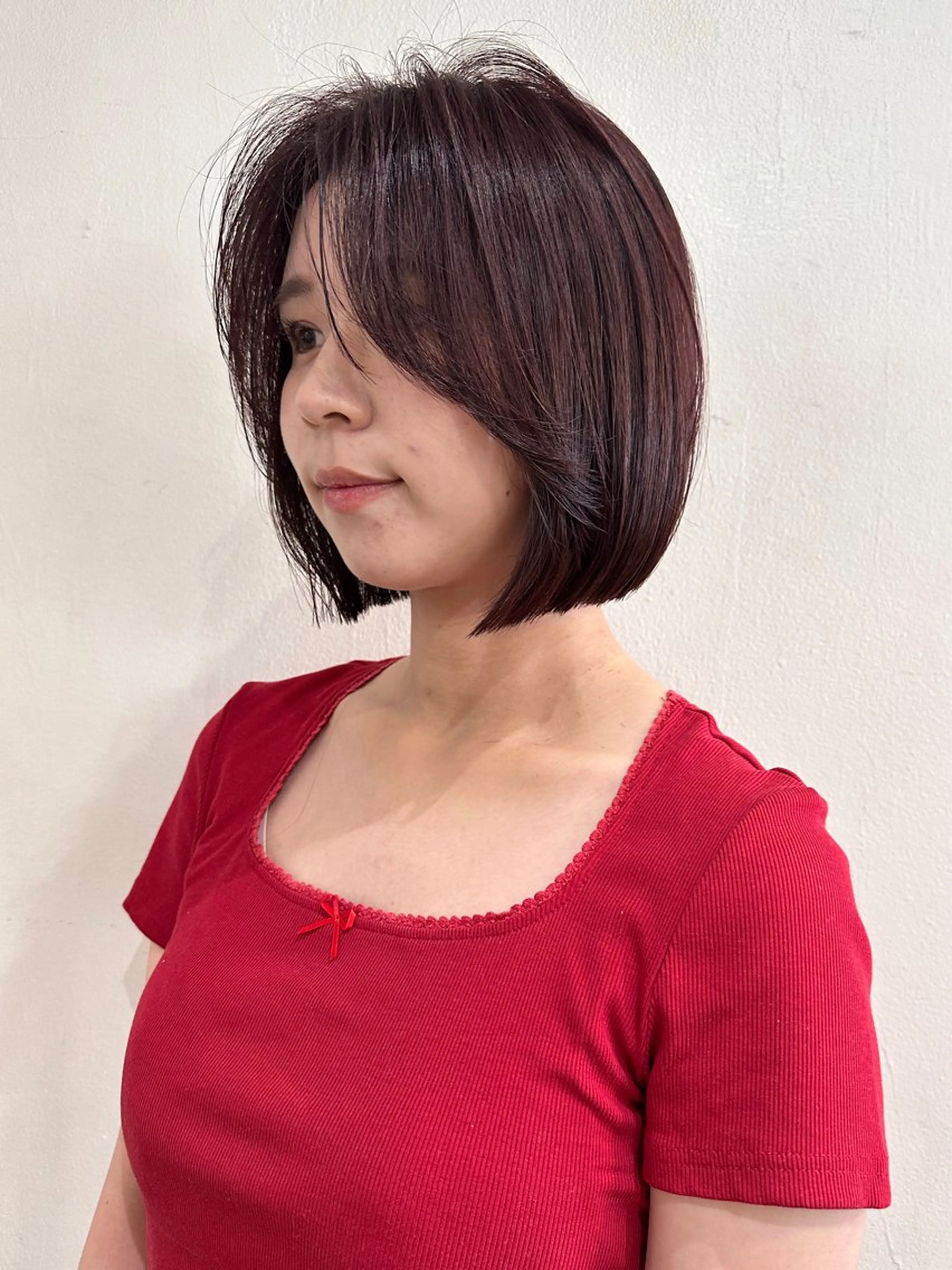 📸【平日昼間限定】ワンカラーカラー(ボブ​〜​鎖骨付近)Before/After撮影可能の方の写真