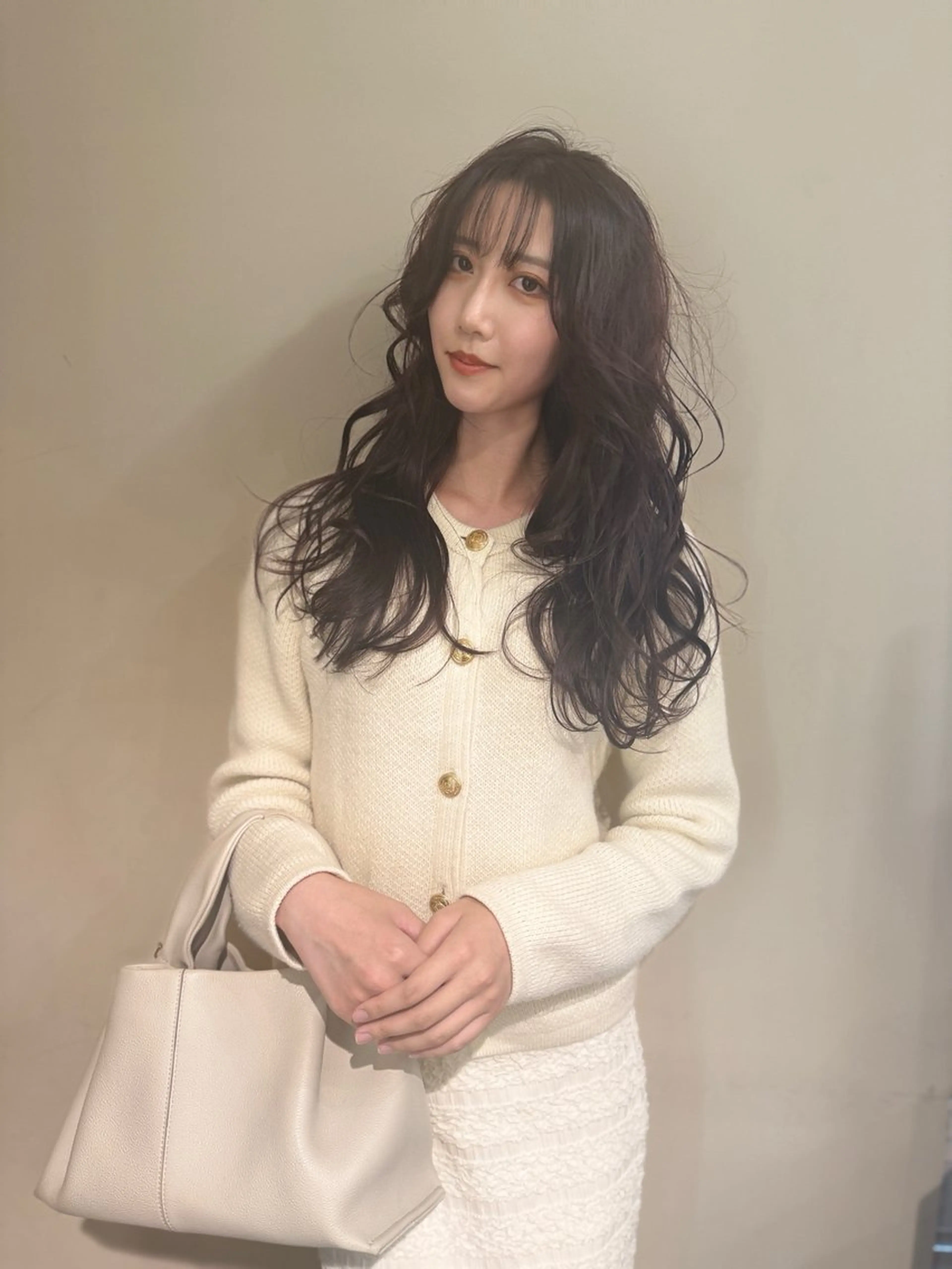 ロング カラー アディクシーカラー バレイヤージュ ブリーチ デザインカラー ダブルカラー カット ヘアカラー トリートメント 色気レイヤーカット 大和健生のヘアスタイル
