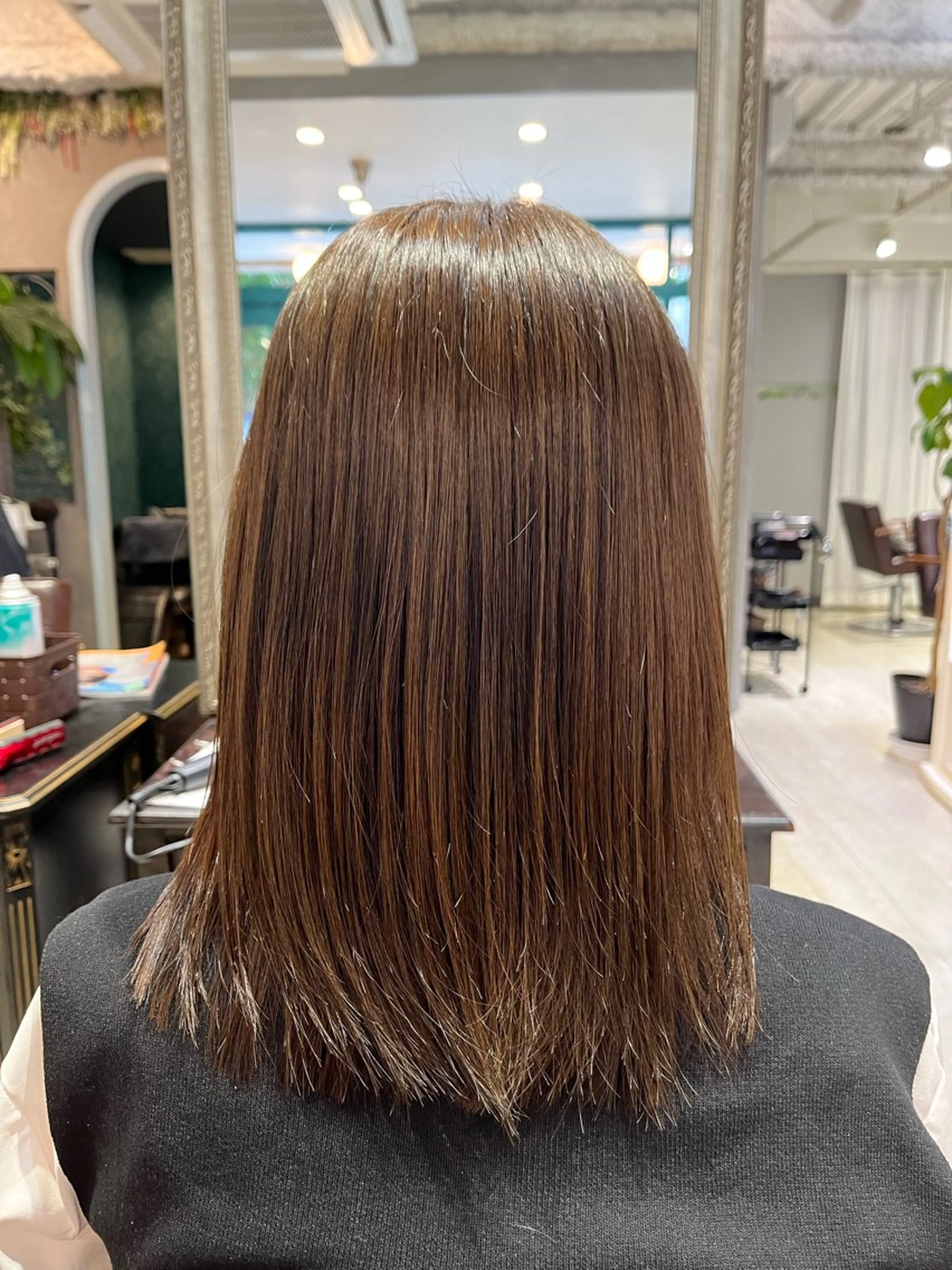 ミディアム カラー 髪質改善 レイヤー/透明感/髪 質改善/メンズ/佐藤のヘアスタイル