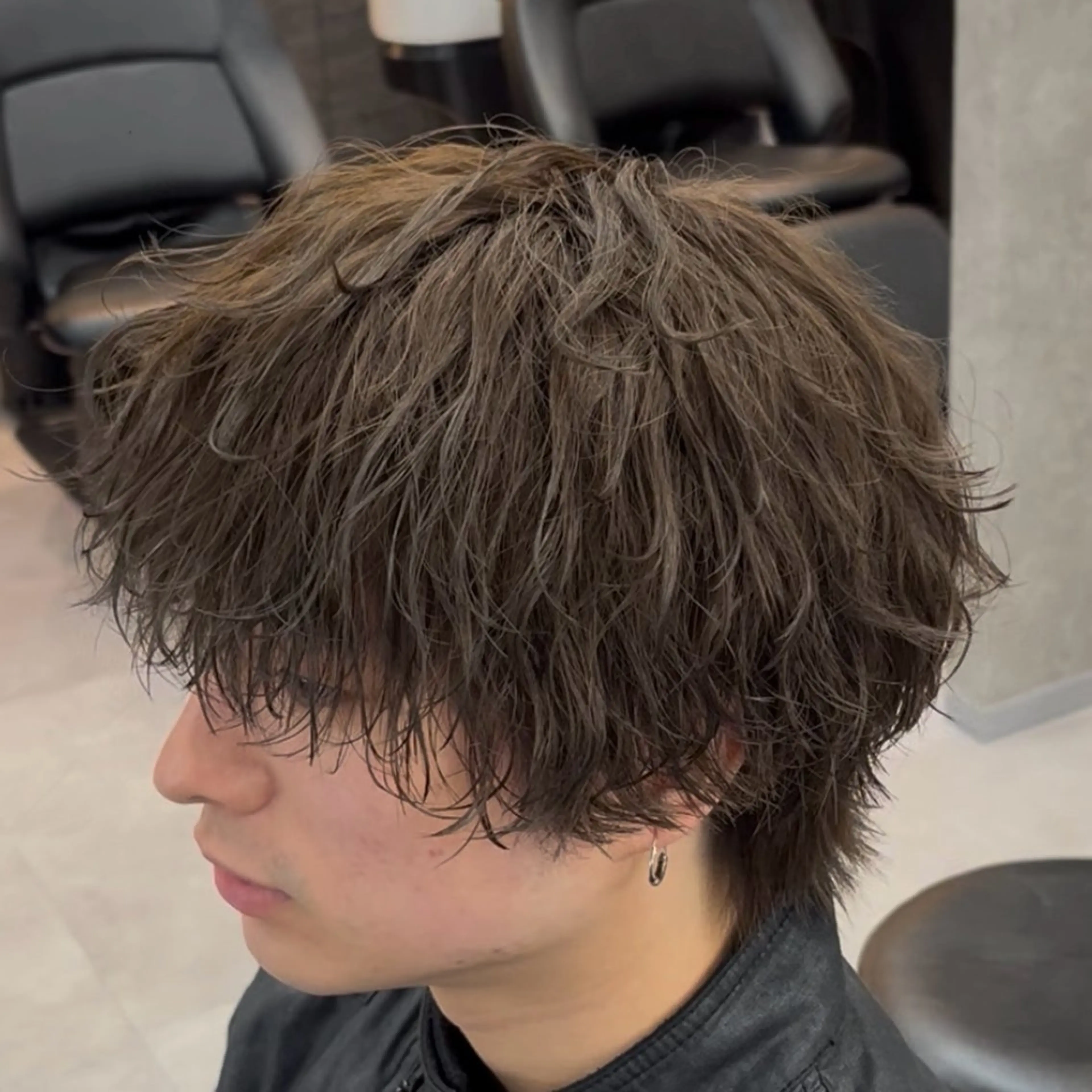 ショート カラー ヘアアレンジ メンズ ベージュカラー オリーブベージュ カット ヘアカラー 札幌メンズ特化/ RIKUのヘアスタイル