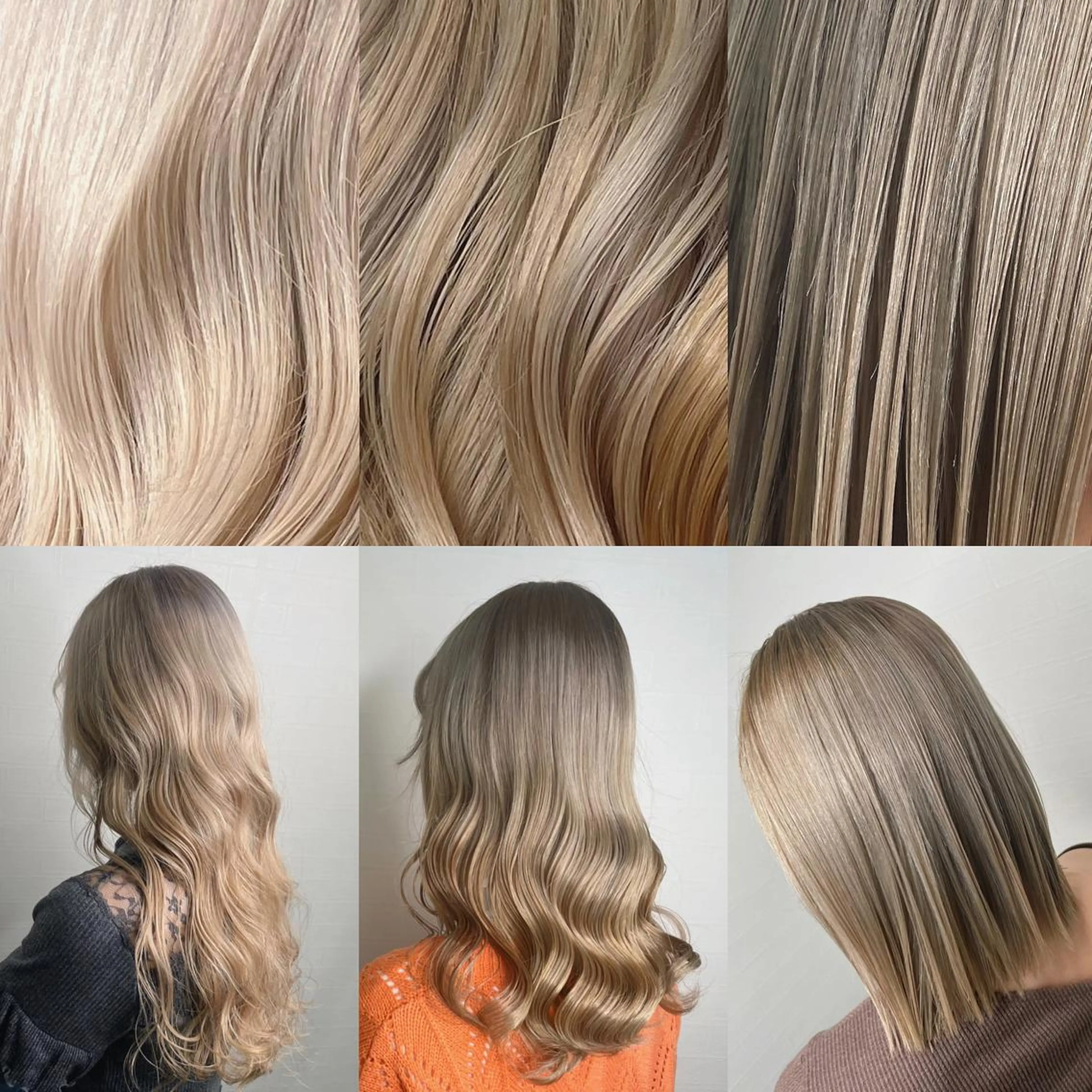 セミロング カラー ヒカ/外国人風 デザインカラーのヘアスタイル