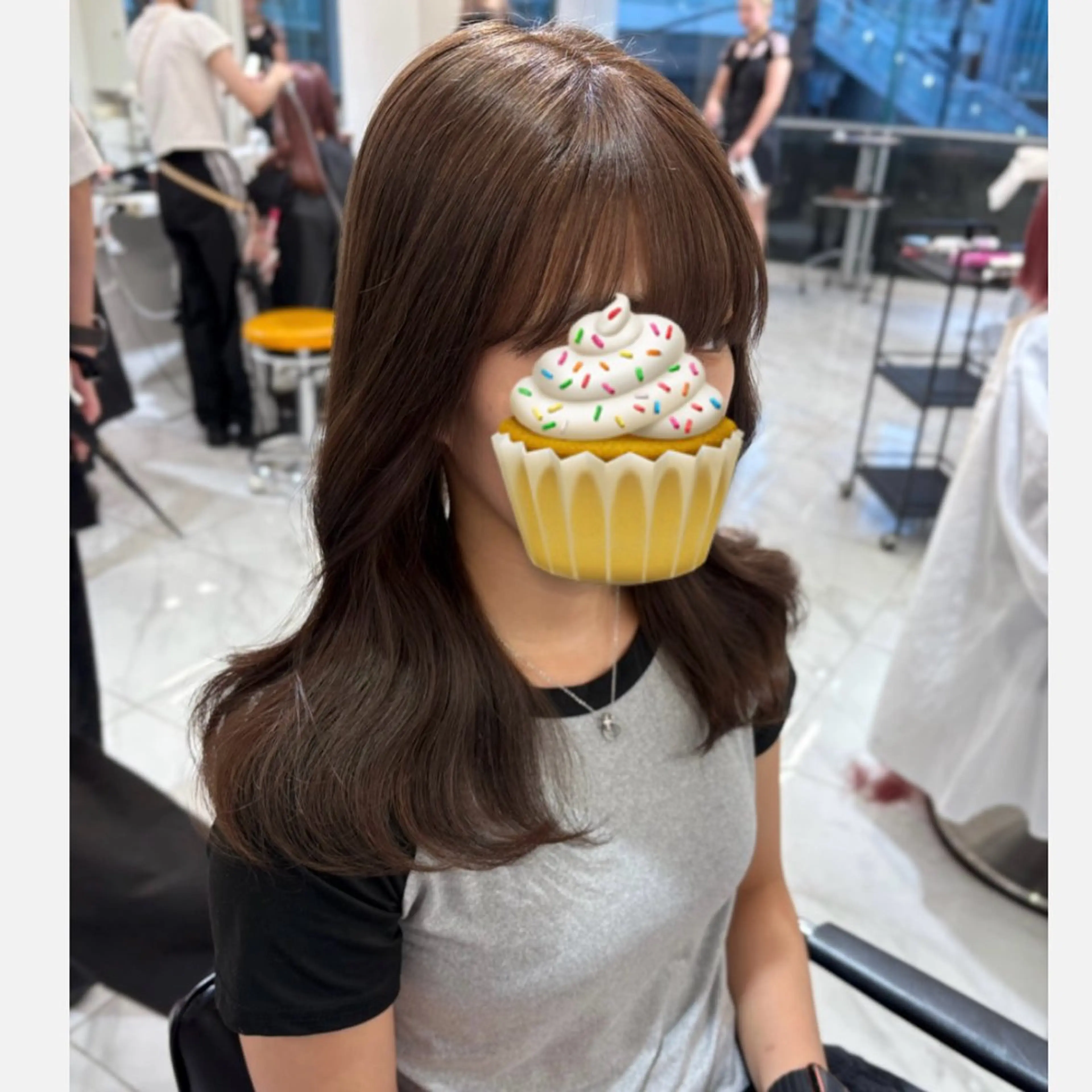 ロング カラー ブリーチ ダブルカラー ブリーチなしカラー カット haruka /カットモデル募集のヘアスタイル