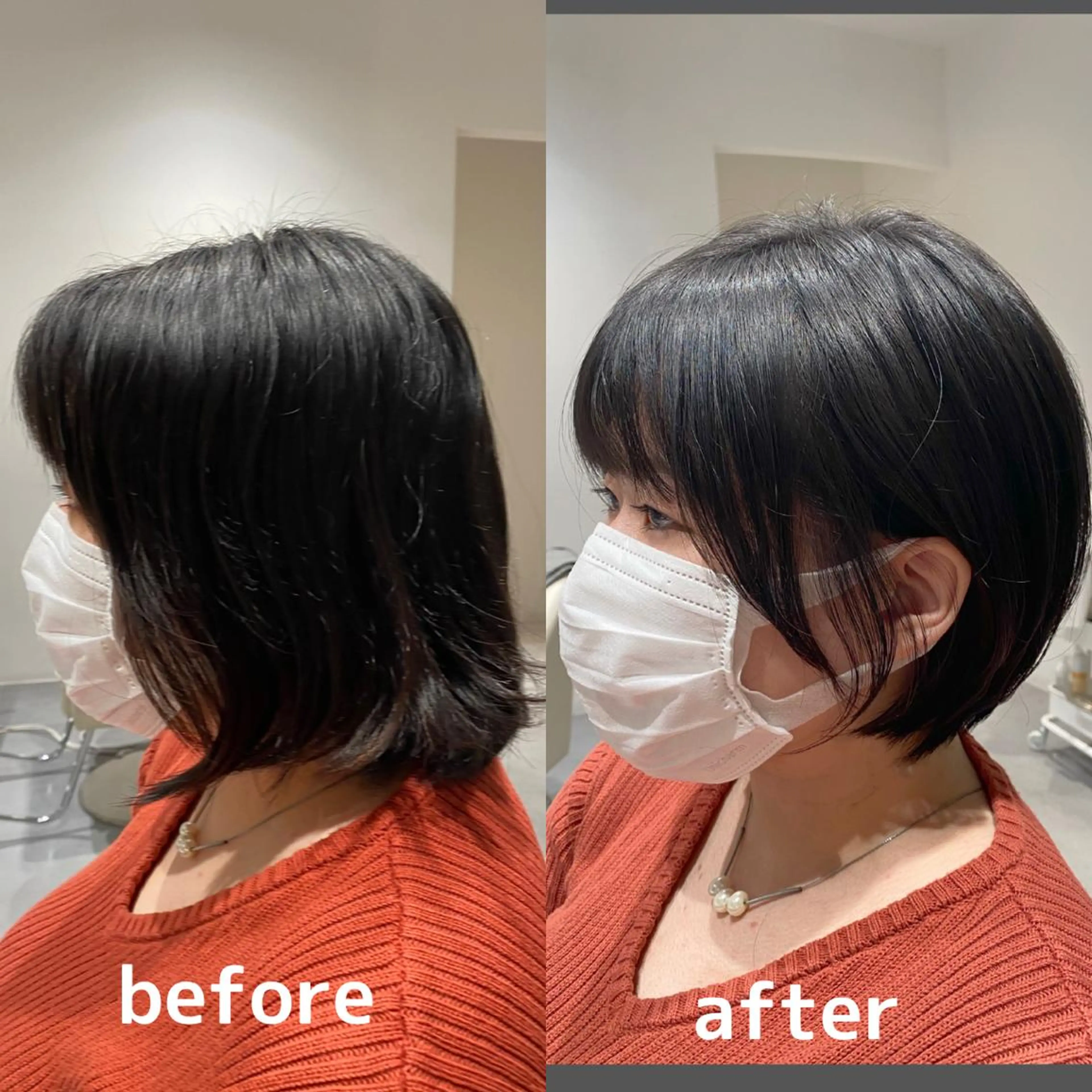 ショート カラー パーマ 小野寺瑞希 /最小顔カットのヘアスタイル