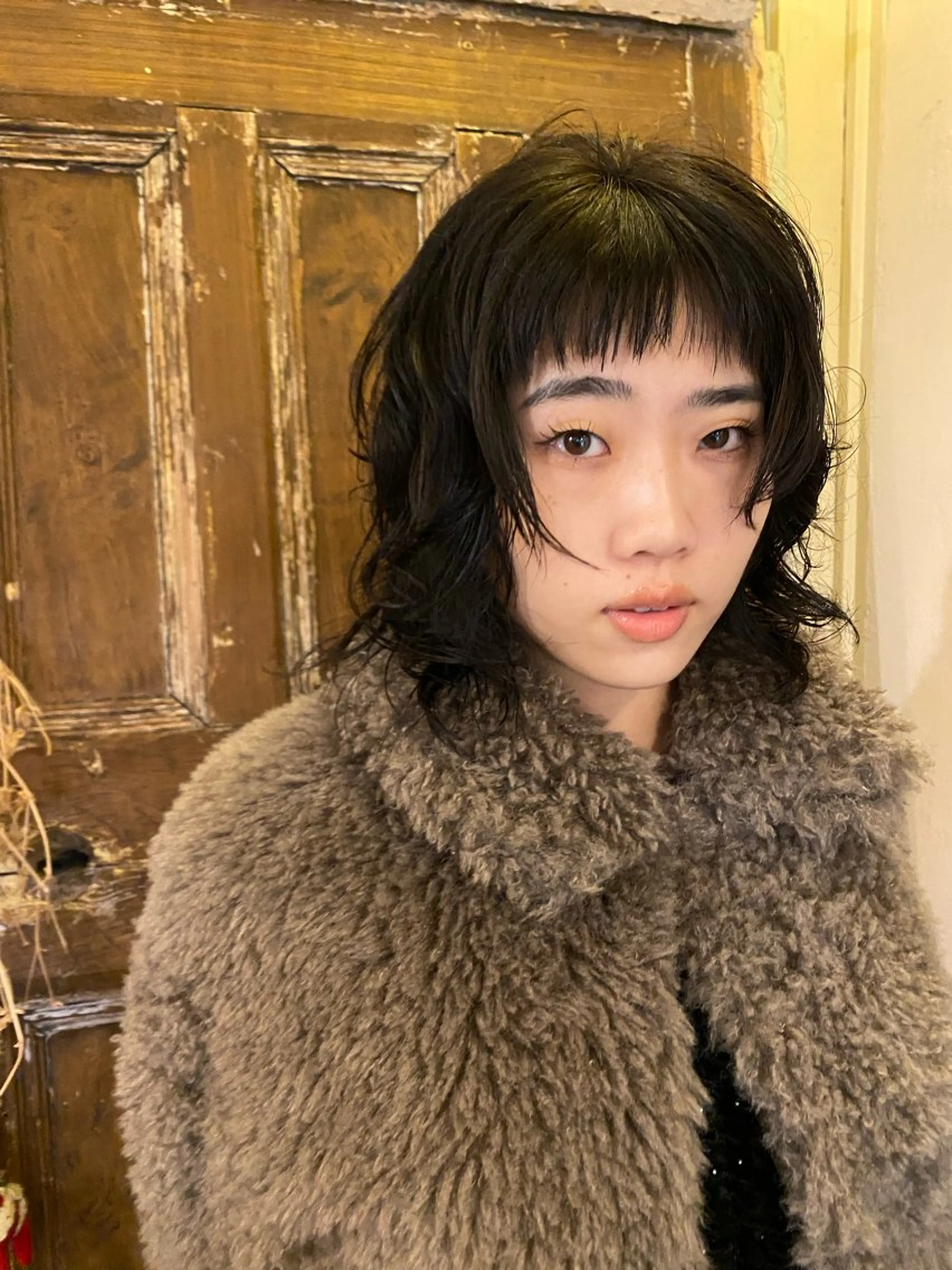 ミディアム パーマ sea's所属・平果帆/レイヤー /矢場町/ブリーチのヘアスタイル