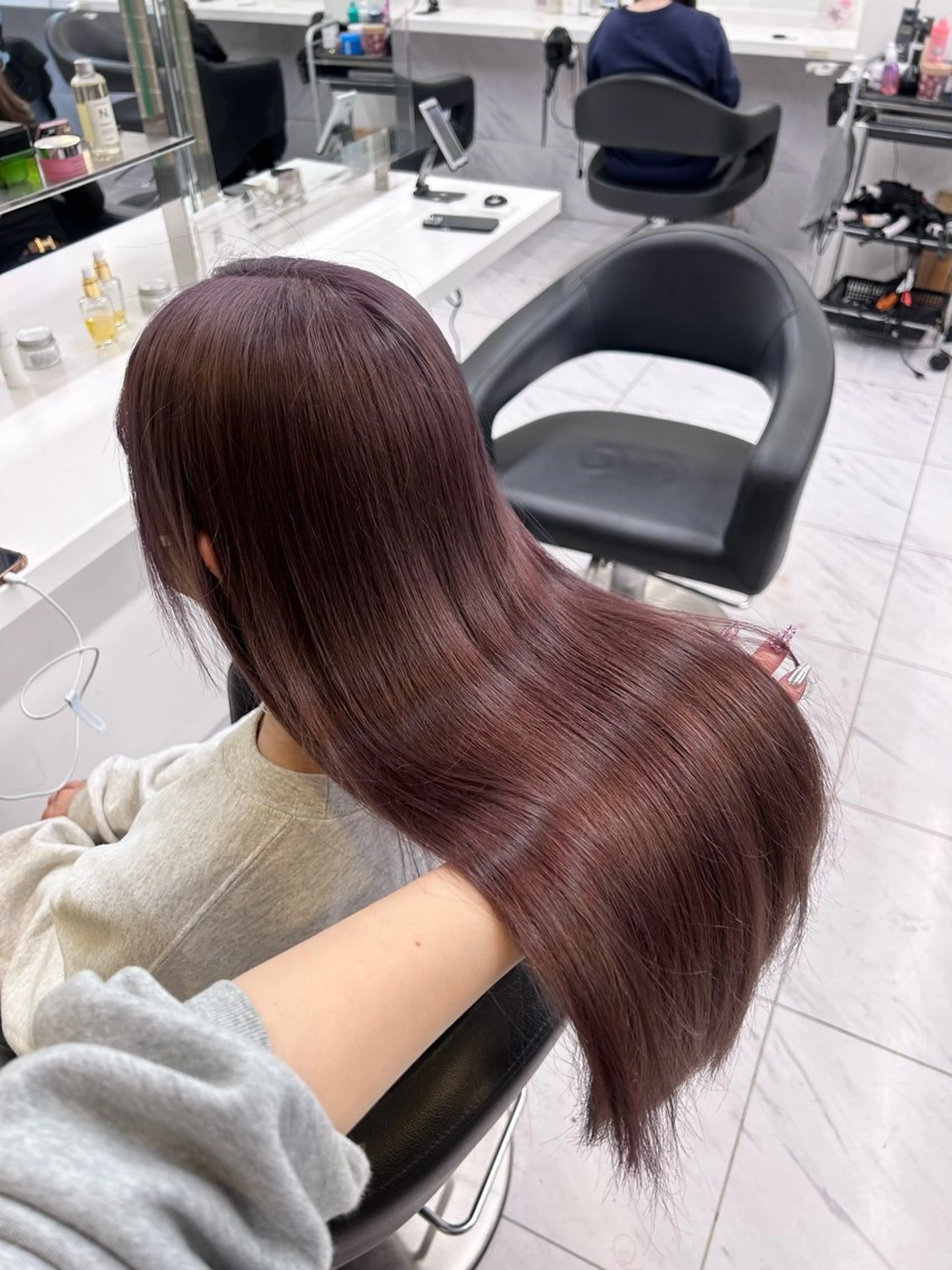 カラー ヘアカラー トリートメント beige🤎ダブル カラー/レイヤー🧸のヘアスタイル