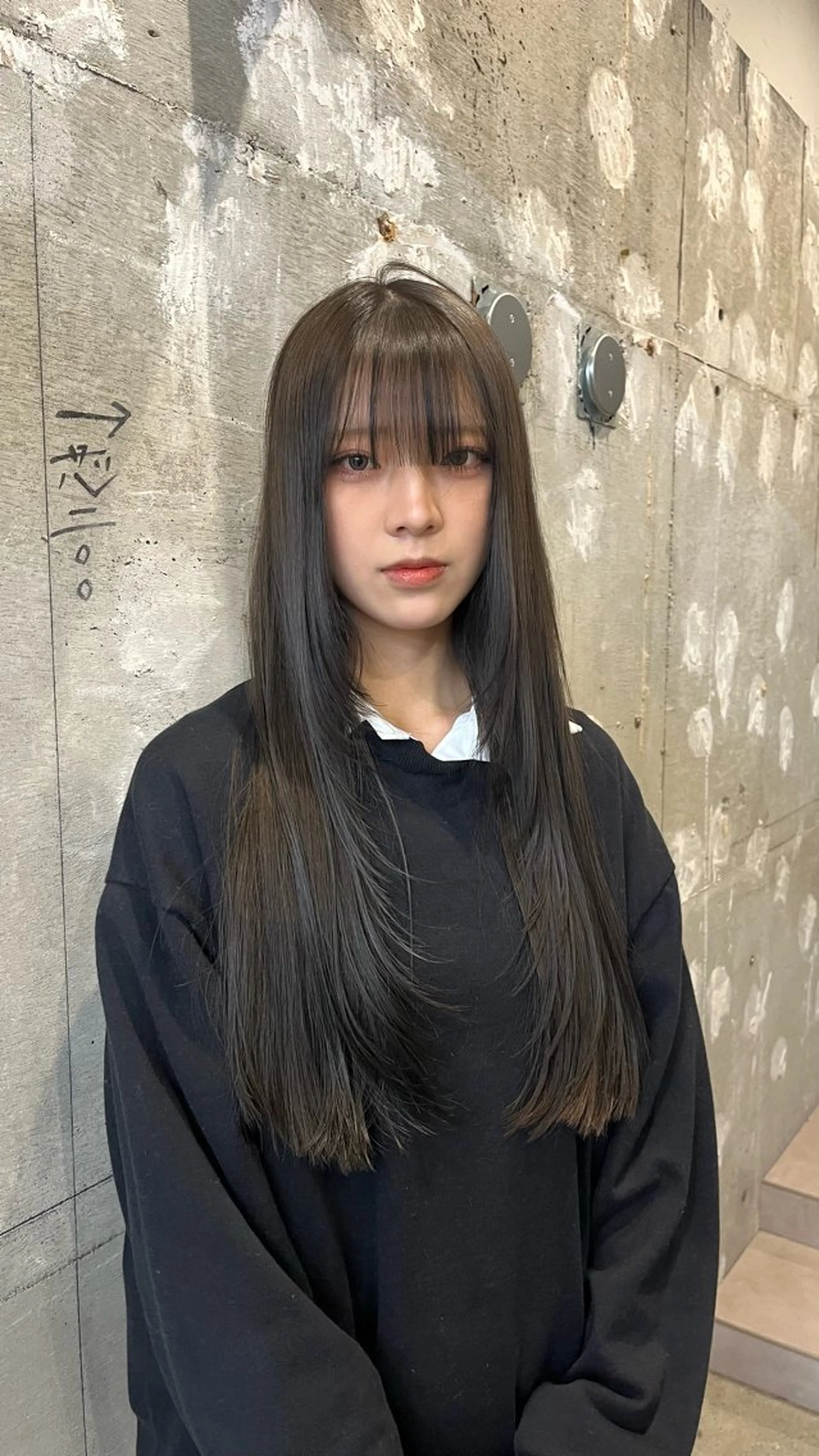 ロング カット ヘアカラー riko／ SYS by fitのヘアスタイル