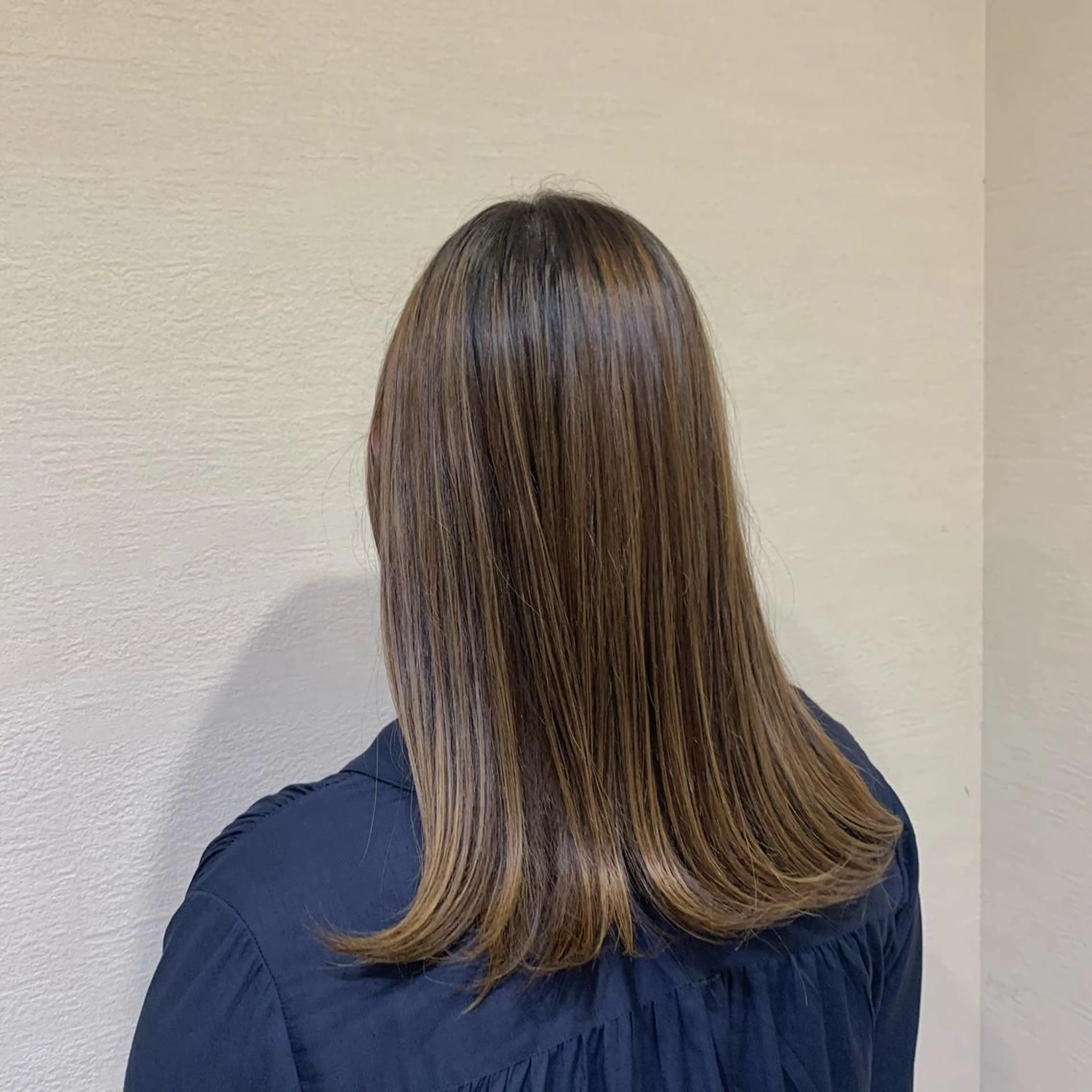 ロング カラー ベージュカラー ハイライトカラー ハイライト ロング しながわ はるかのヘアスタイル