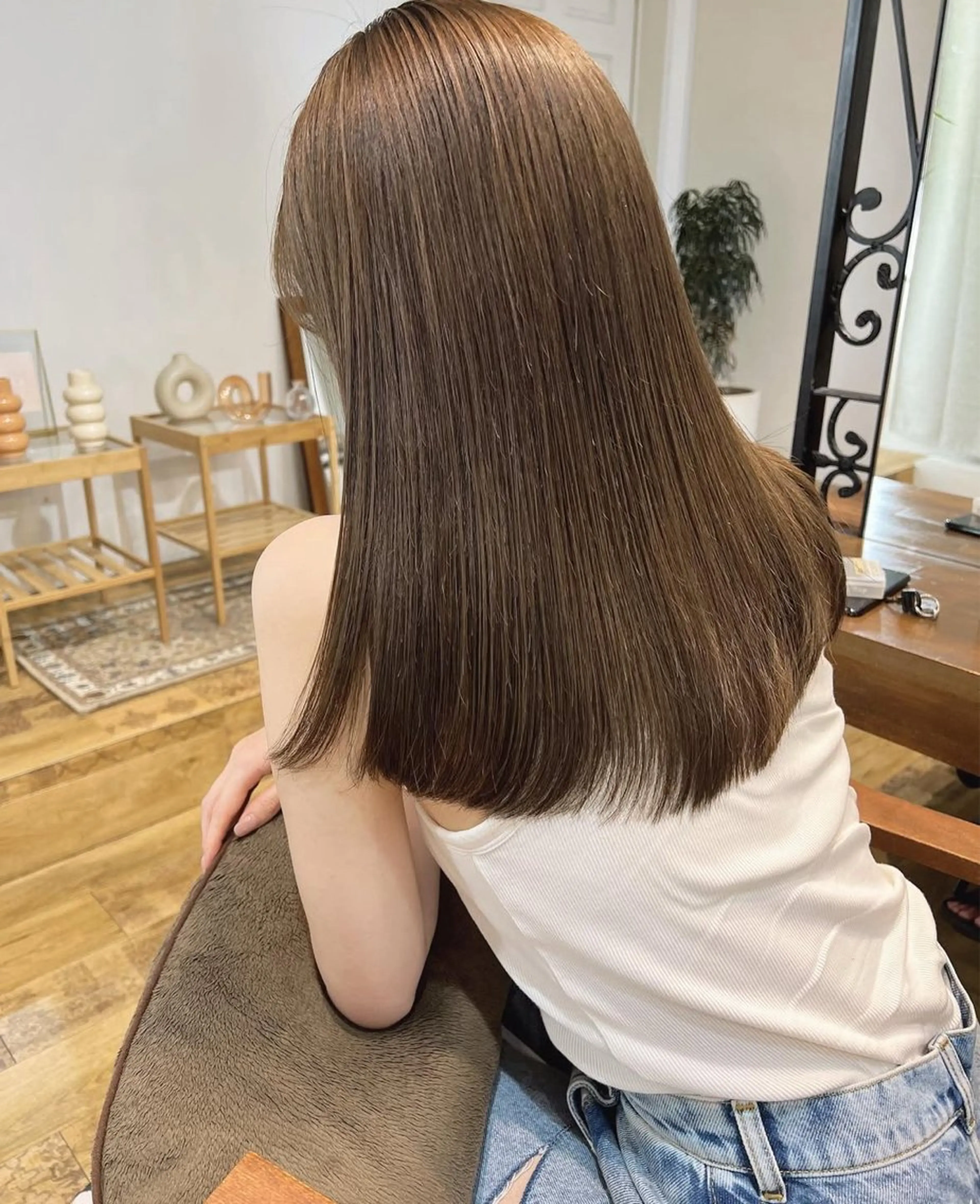 整えカット+イルミナカラー+トリートメント+ケアスパ（ロング​〜​セミロング限定）の写真