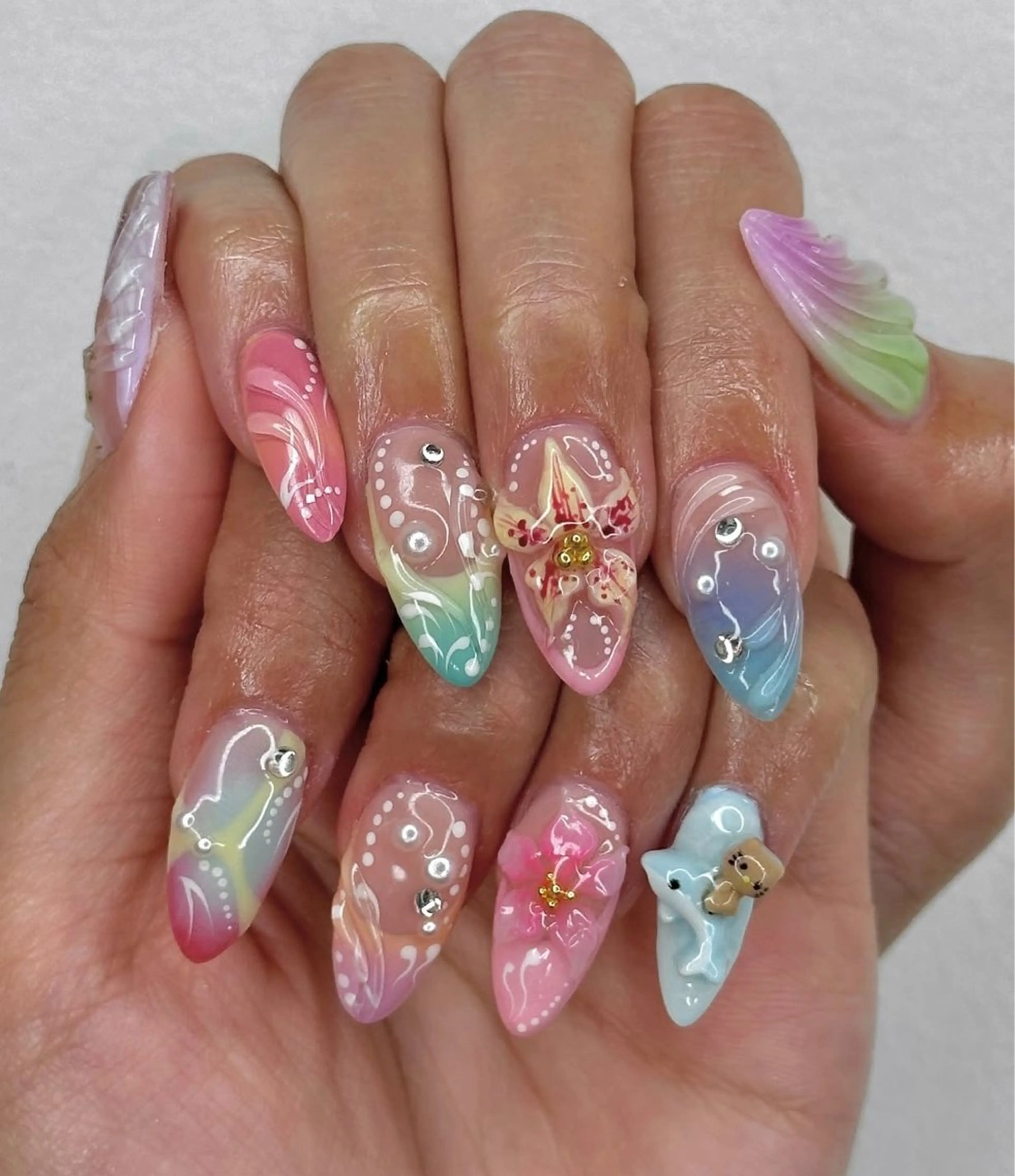 💓10本チップスカルプ長さ出し 🎨アートネイル180分 ¥17500→¥14500の写真