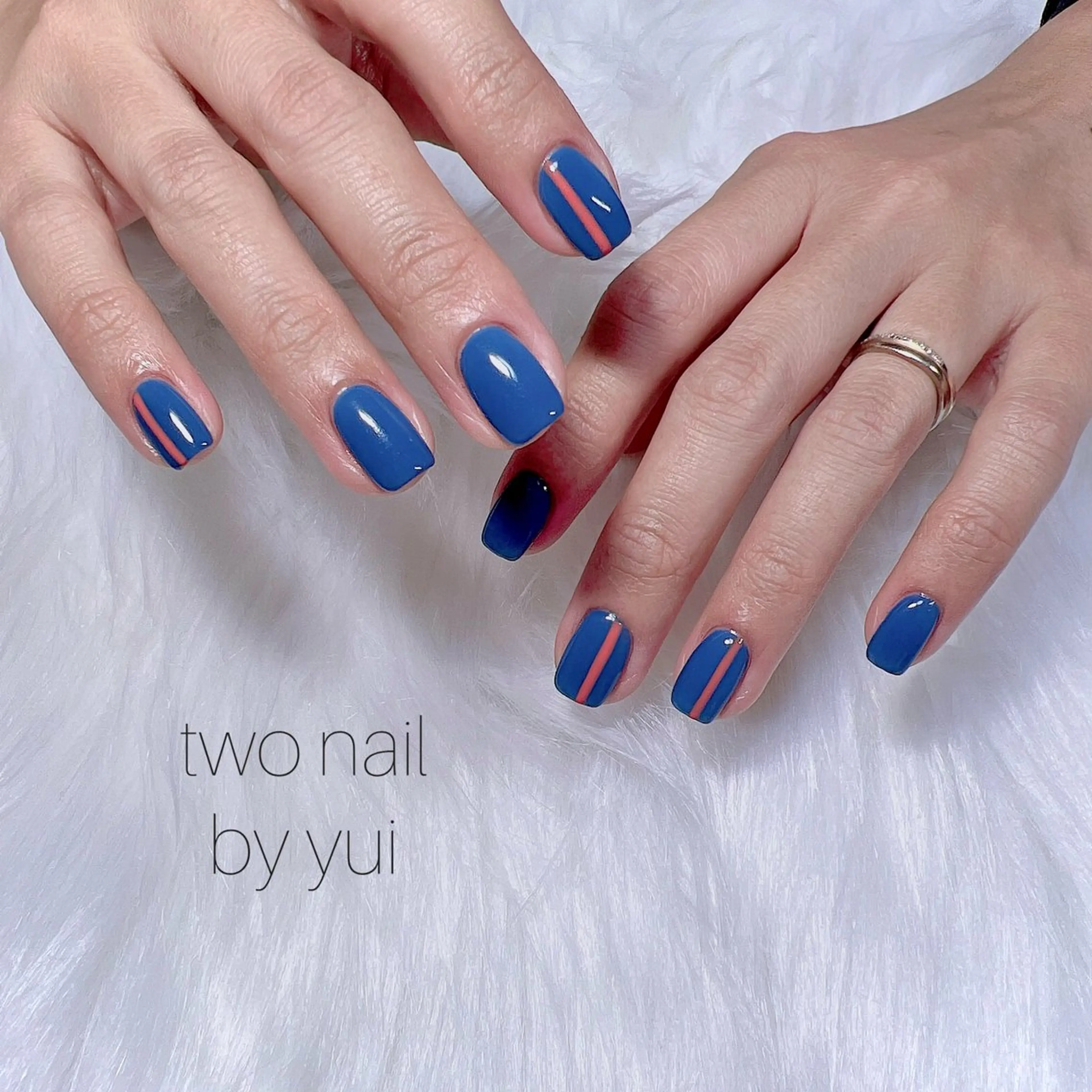 ネイル アートネイル ネイルチップ ホワイト ハンドネイル two nailのネイルデザイン