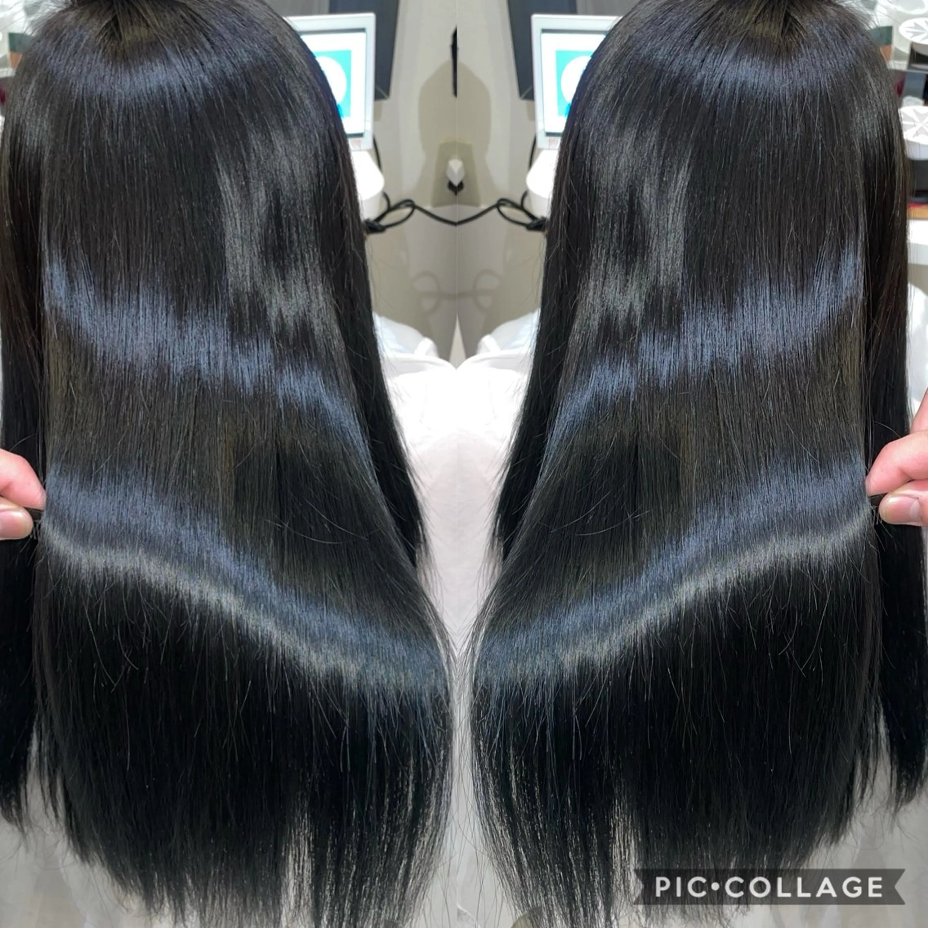 ロング トリートメント 朝尾 愛花のヘアスタイル
