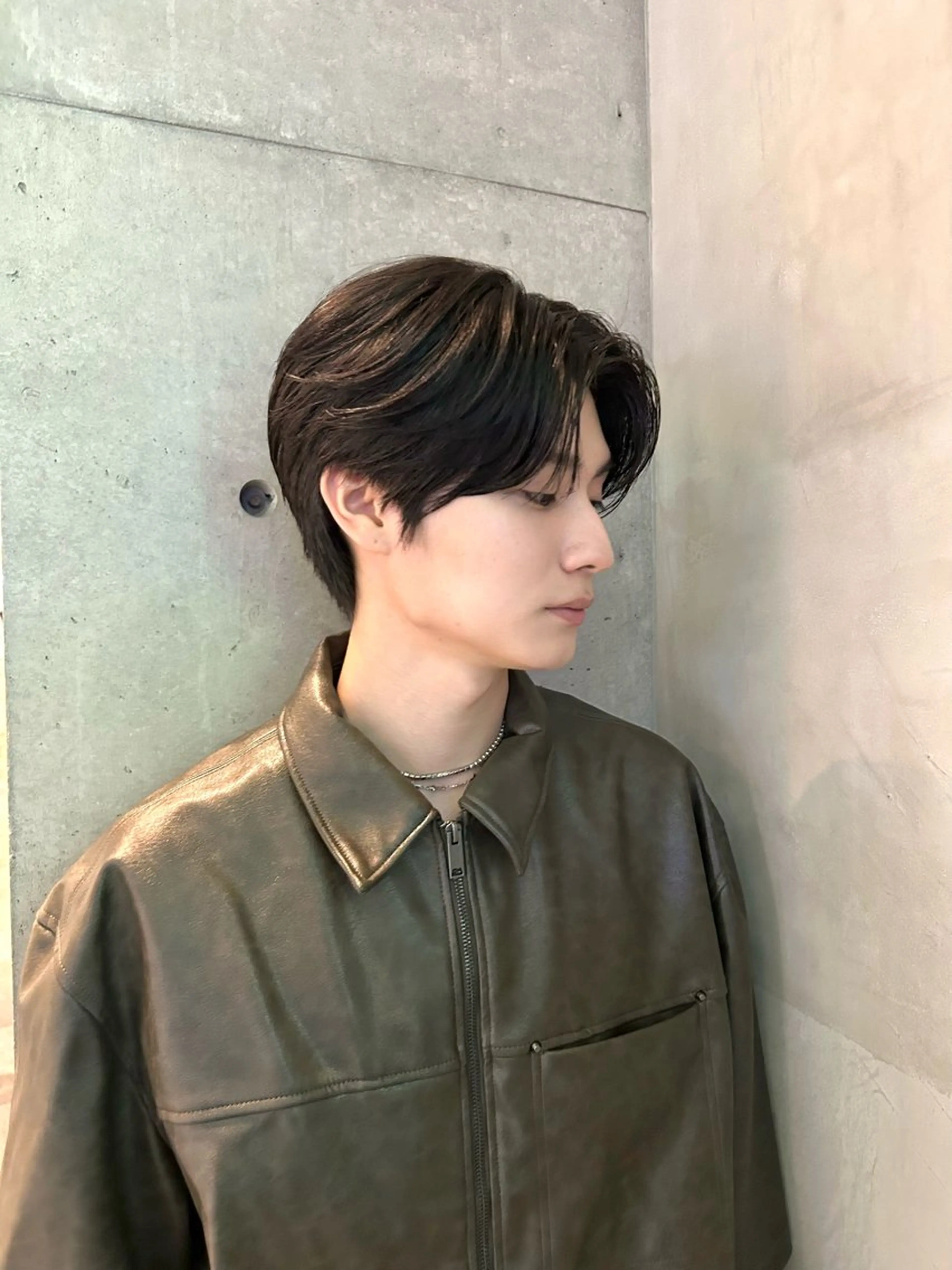 ショート メンズ ダウンパーマ韓国ヘア 片岡駿のヘアスタイル