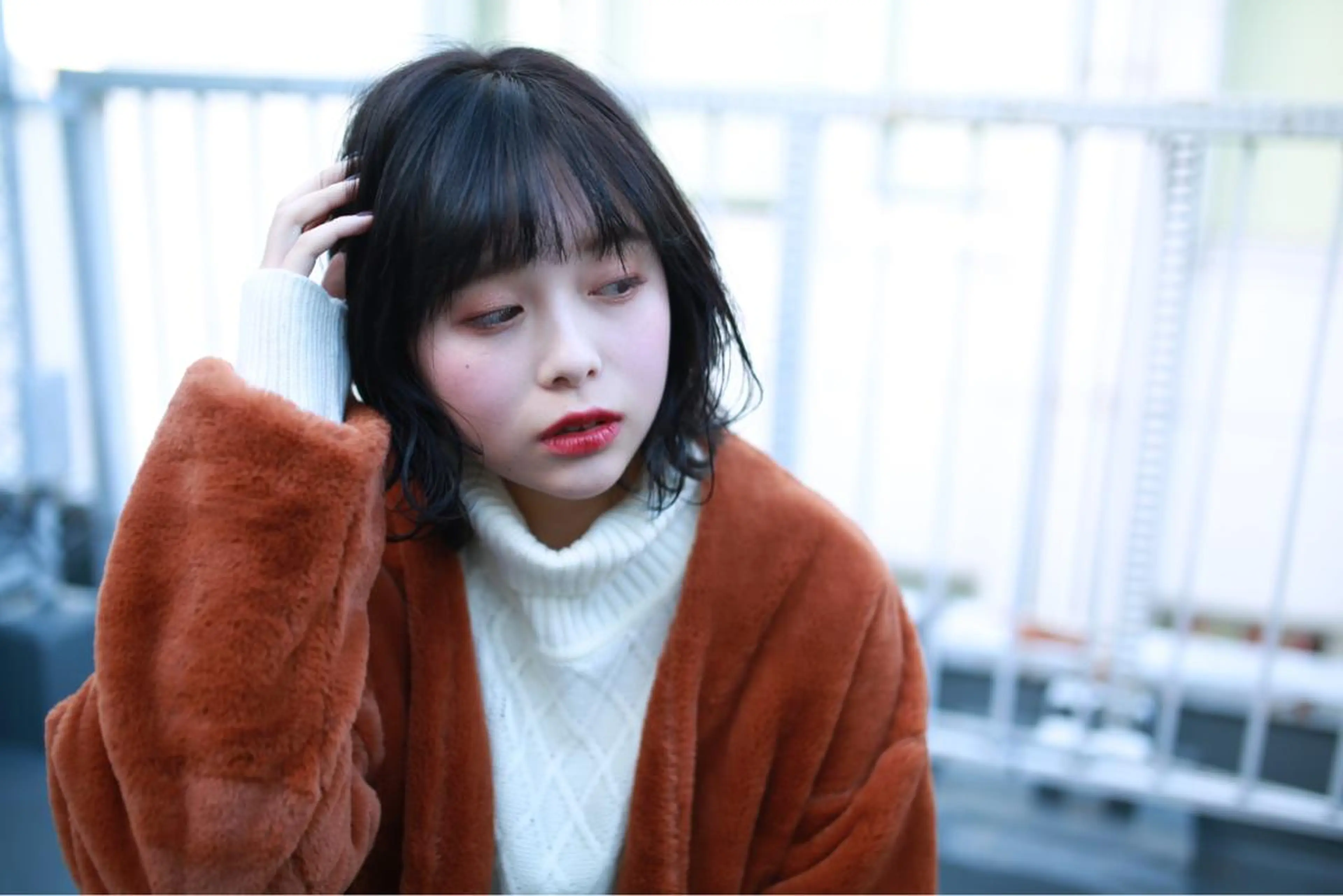 ミディアム カラー パーマ ヘアアレンジ メンズ キッズ ネイル マツエク・マツパ カット ヘアカラー トリートメント ヘッドスパ premier modelsのヘアスタイル