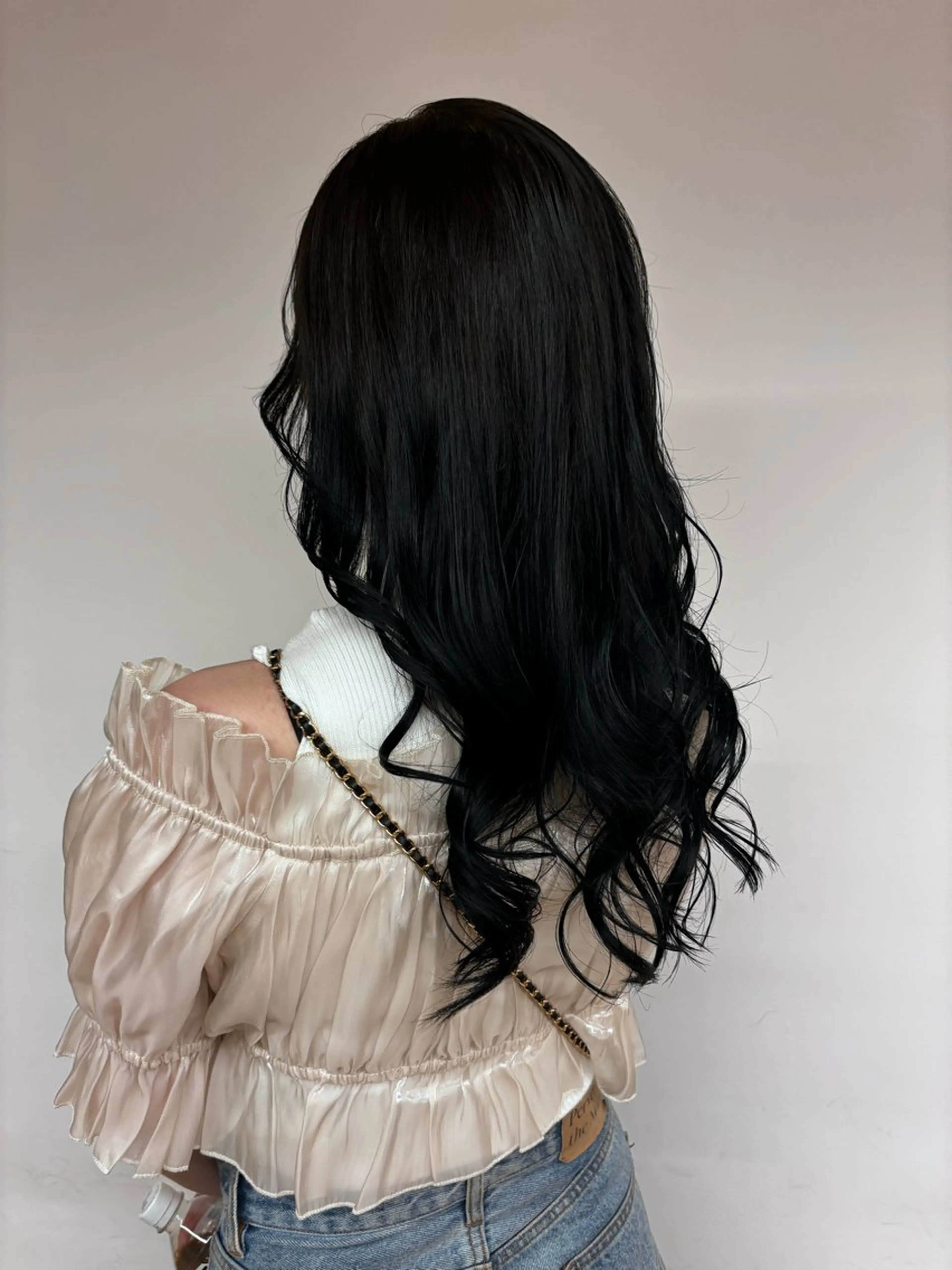 ロング カラー 黒髪 ブルーカラー ブルーブラック ブラウンカラー 🌻須藤瑞希🌻 似合わせカットのマツエク・マツパデザイン