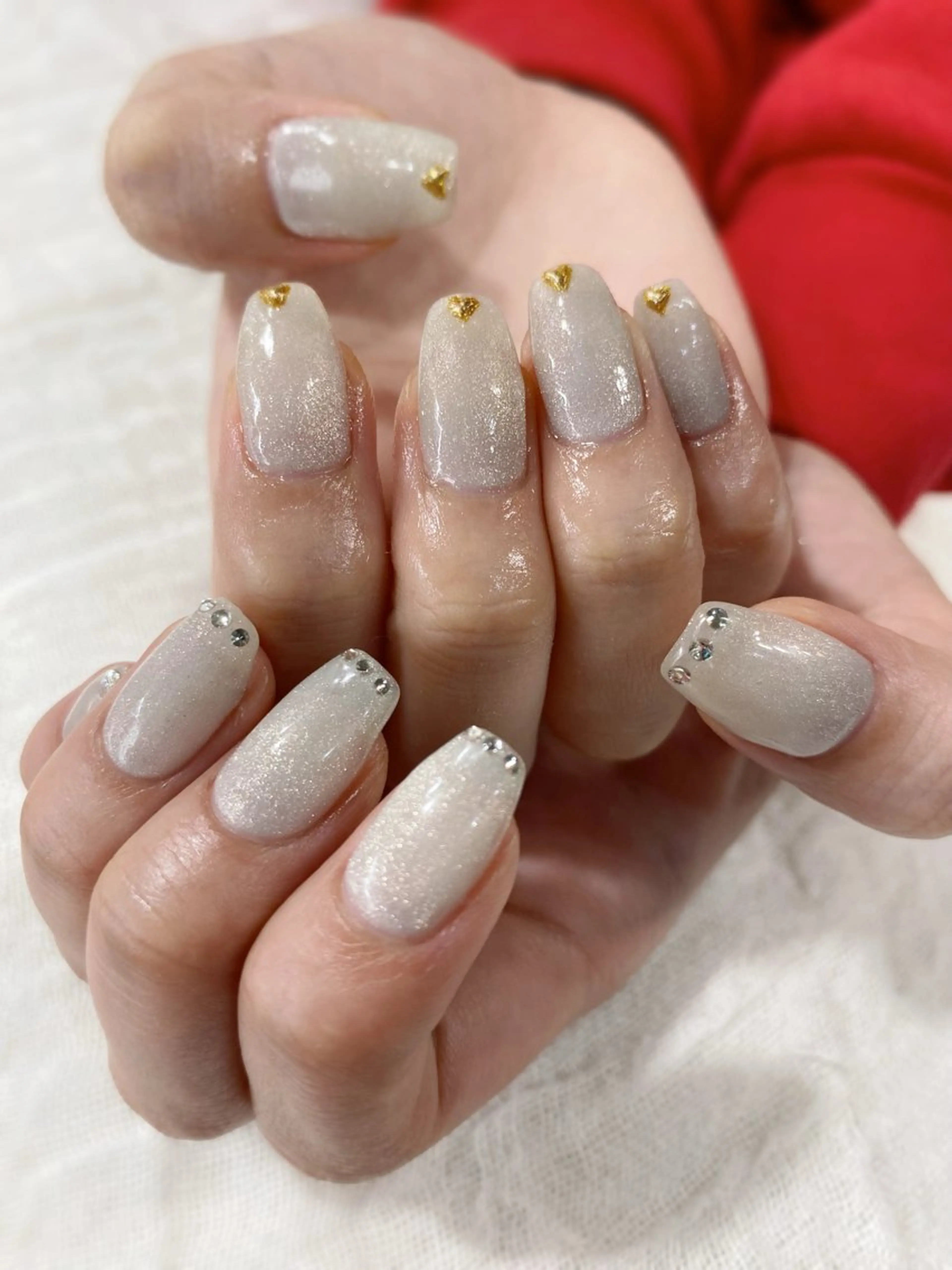 ネイル キラキラネイル マグネットネイル ハンドネイル Butterfly Jewel本店 石原のネイルデザイン