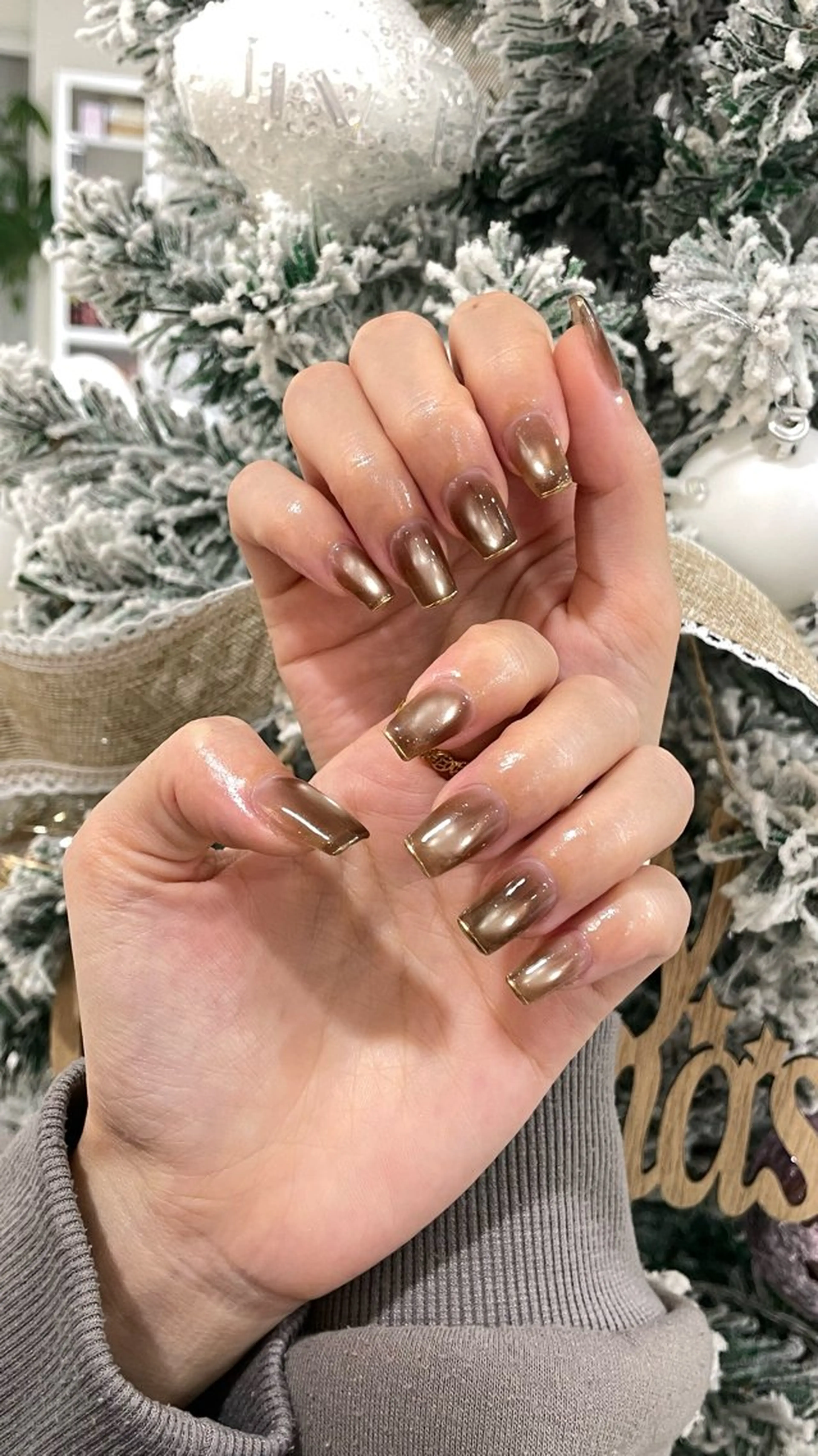 ネイル マグネットネイル ミラーネイル ハンドネイル Rin Nail Artのネイルデザイン