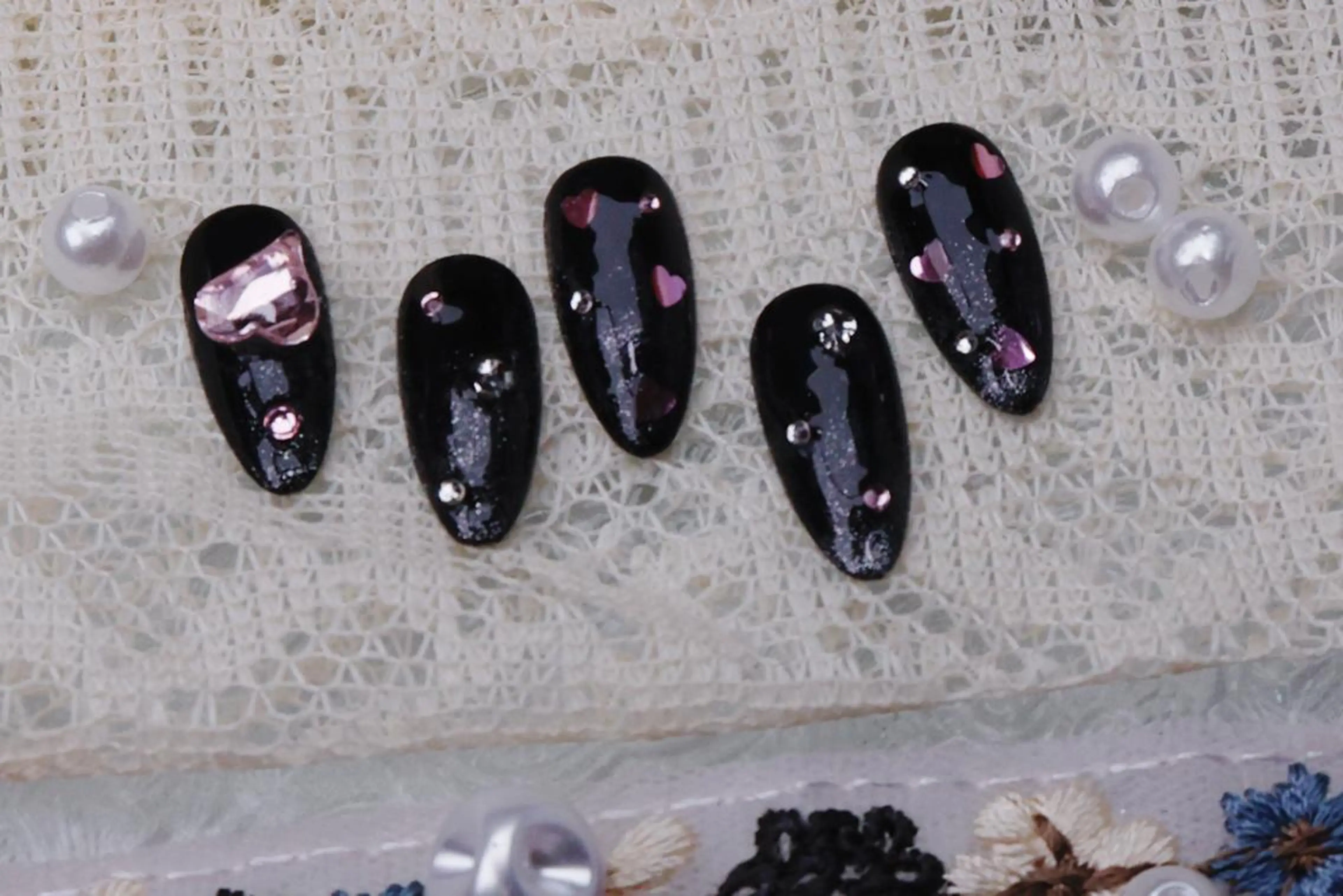 ネイル ハロウィン ロングネイル マグネットネイル スカルプネイル ネイルチップ ハンドネイル MSSugar Nailのネイルデザイン